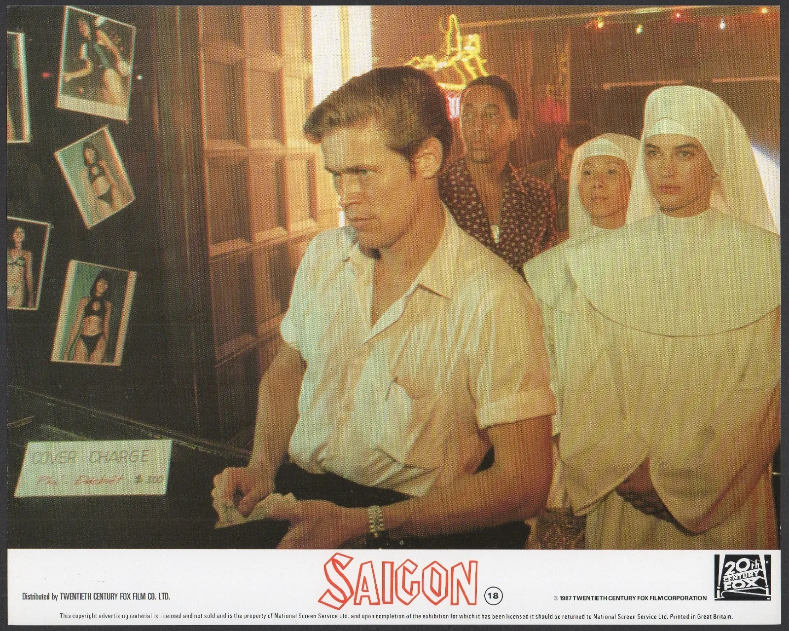 SAIGON 1988 Willem Dafoe, Gregory Hines, Scott Glenn 7 UK 10x8 LOBBY CARDS, image 5