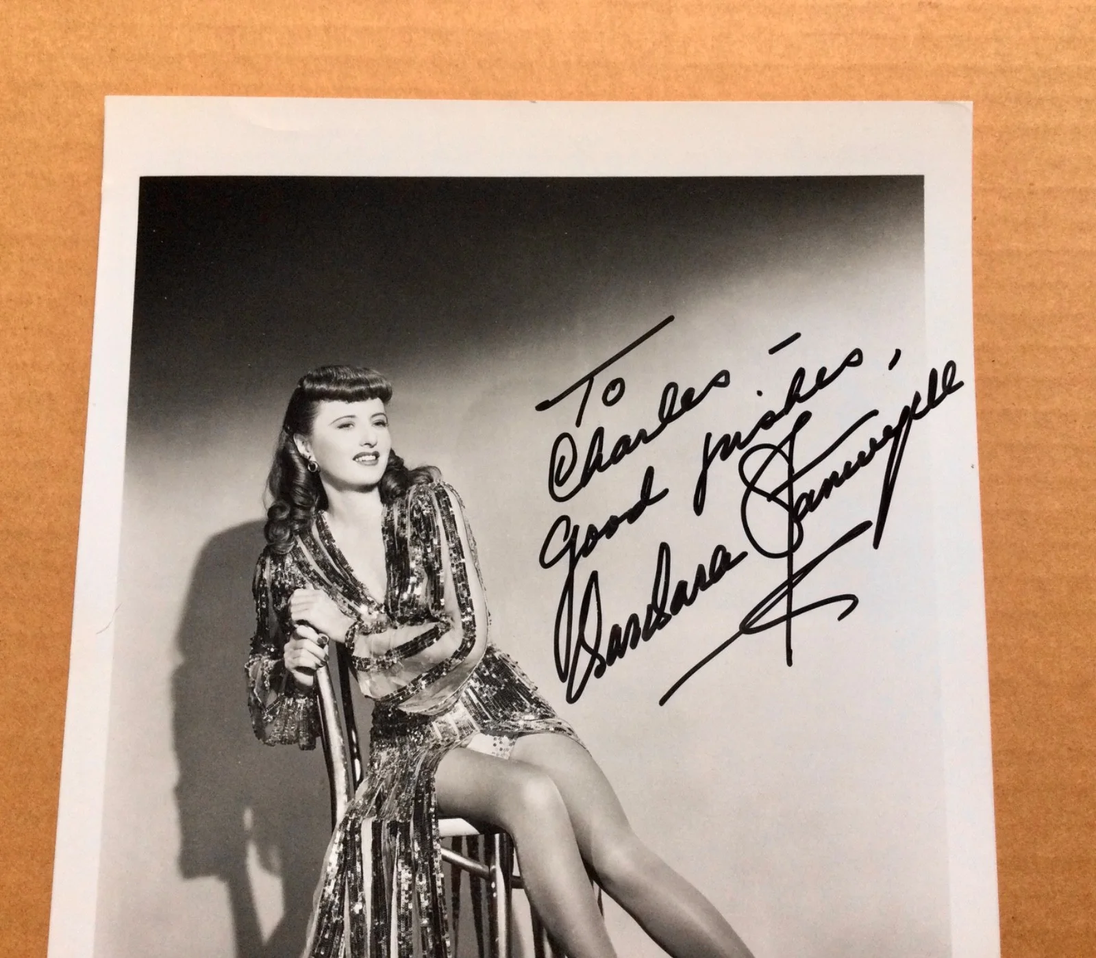 Barbara Stanwyck (1907-1990) Signed Autographed glossy photo., изображение 2