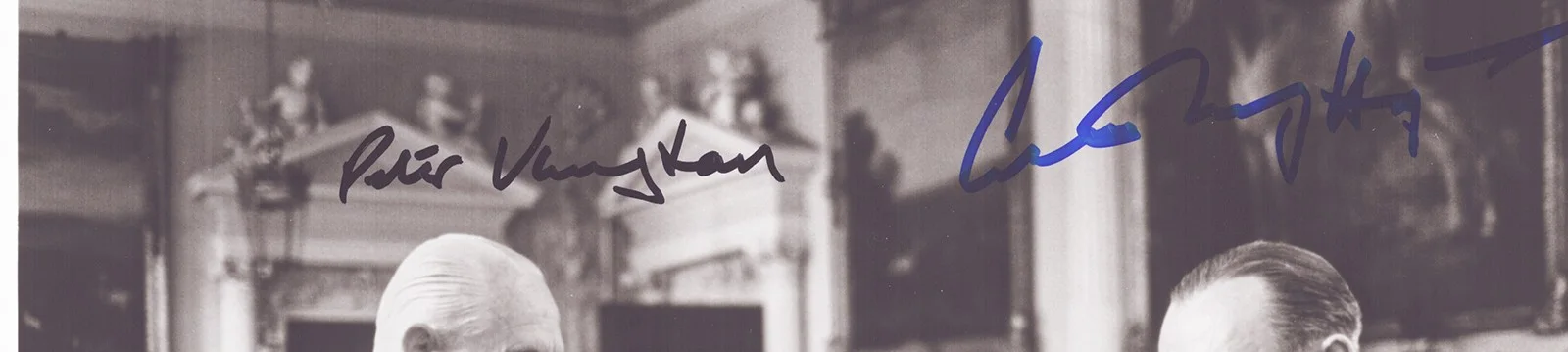Peter Vaughan, Anthony Hopkins — THE REMAINS OF THE DAY MOVIE CAST AUTOGRAPHED SIGNED PHOTOGRAPH, изображение 2