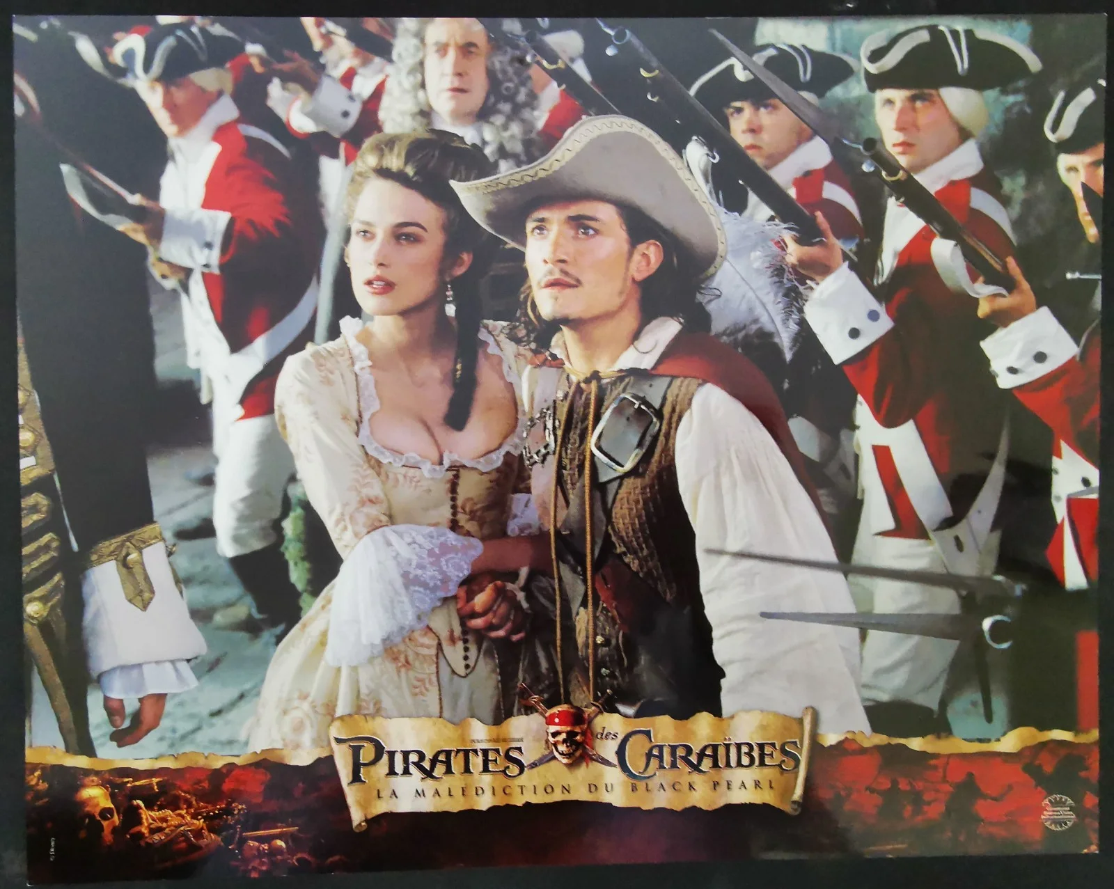 PIRATES OF THE CARIBBEAN 2003 Johnny Depp, Geoffrey Rush 8 FRENCH LOBBY CARDS, изображение 2