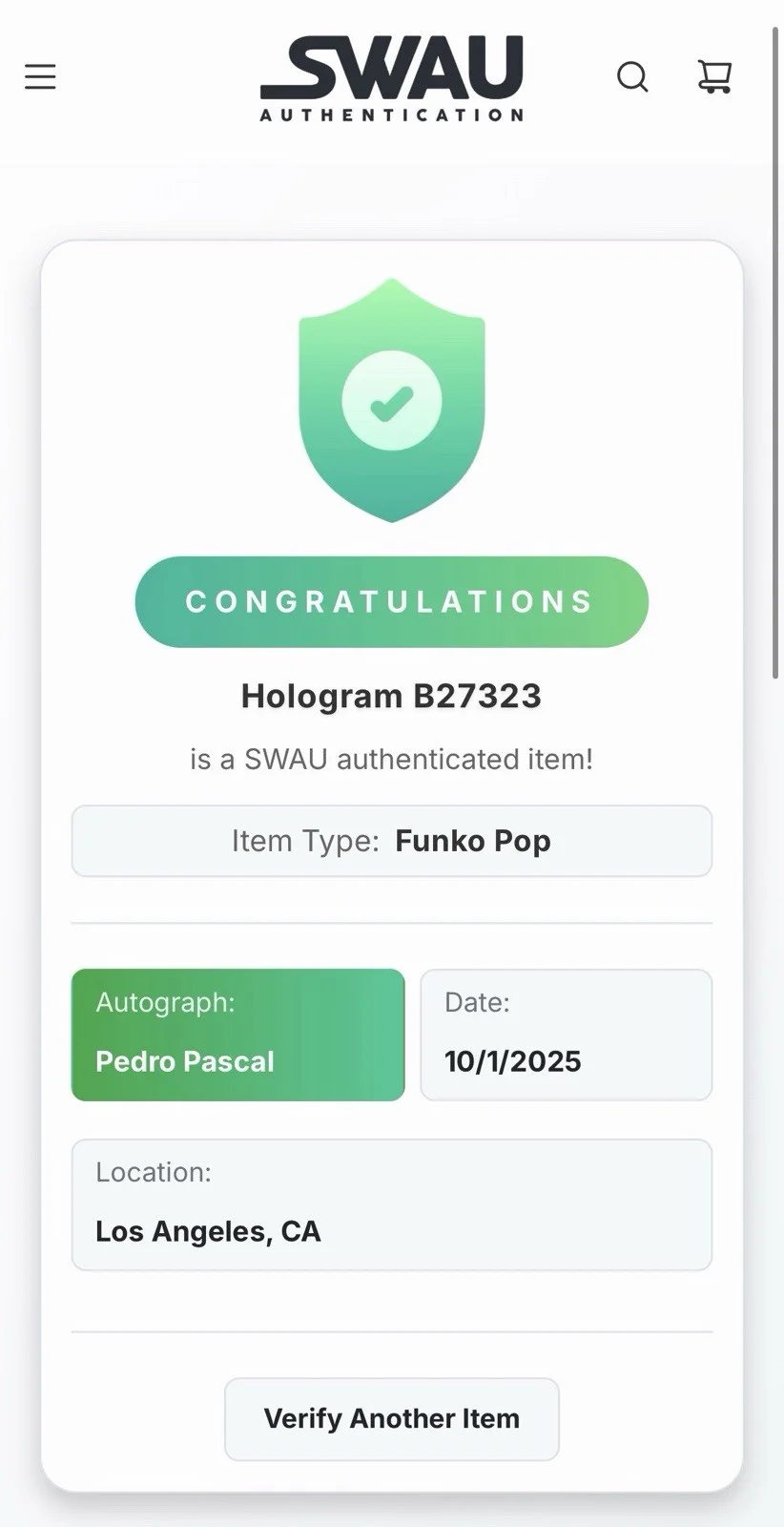 Pedro Pascal — Marvel Pedro Pascal autographed signed “Fantastic Four” Funko Pop (PSA/SWAU), image 3