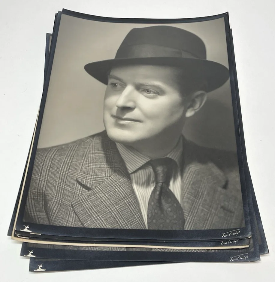 Vintage British Actor Jack Warner Large Photos Two Signed London Studio Lot x9, изображение 4