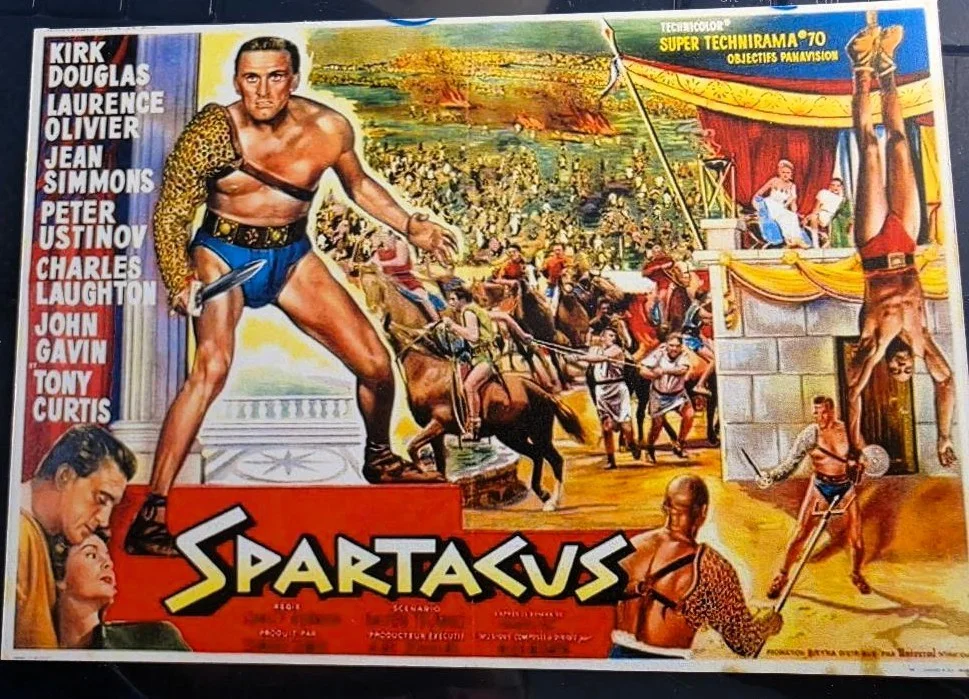 KIRK DOUGLAS, Tony Curtis, JEAN SIMMONS — SPARTACUS cast signed KIRK DOUGLAS, Tony Curtis, JEAN SIMMONS with flyer COA, изображение 5