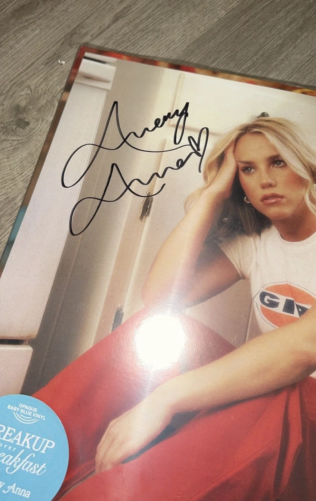avery anna breakup over breakfast vinyl + signed insert, image 2