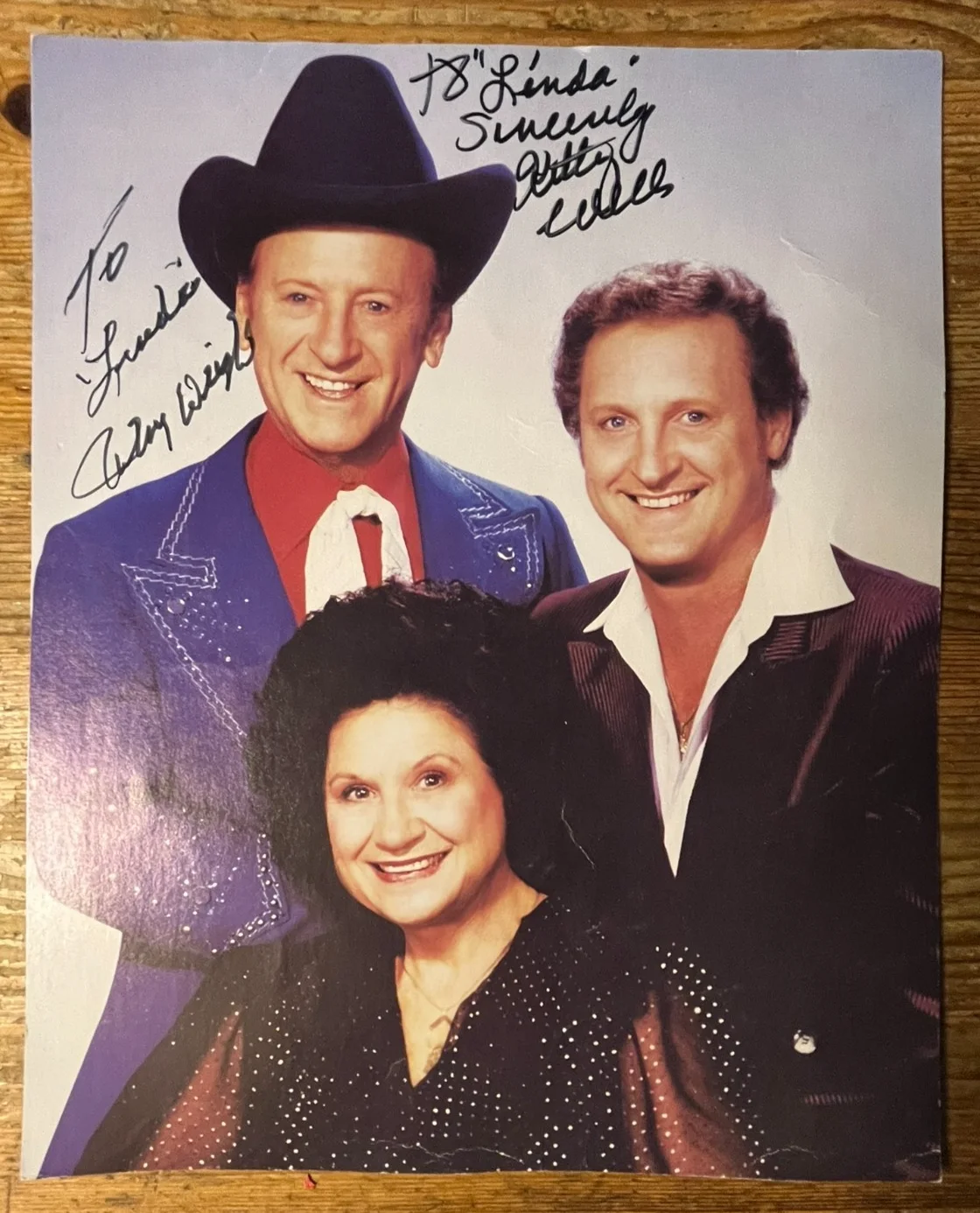 Country Music Autograph Lot 8x10 Photo Tommy Cash Michael Twitty Kitty Wells, изображение 4