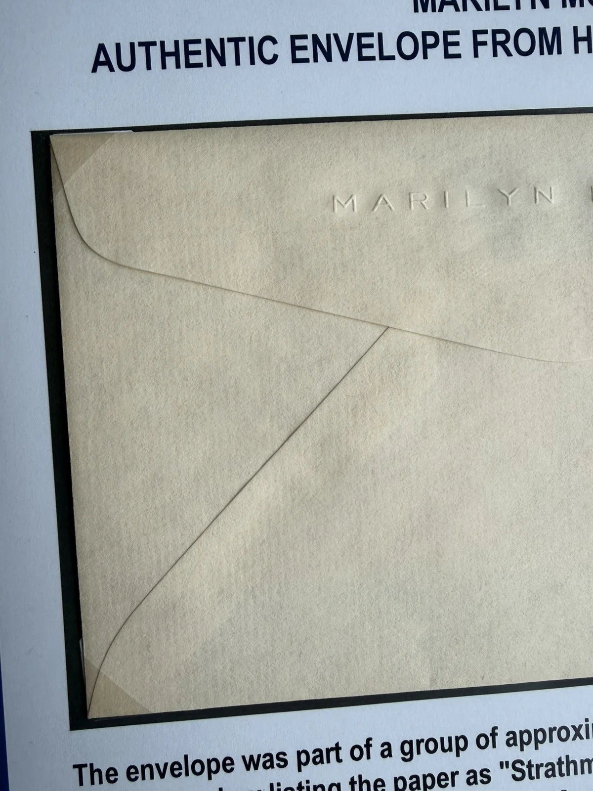 Official Marilyn Monroe Owned Personal Stationery Envelope 1962 COA Memorabilia, image 5