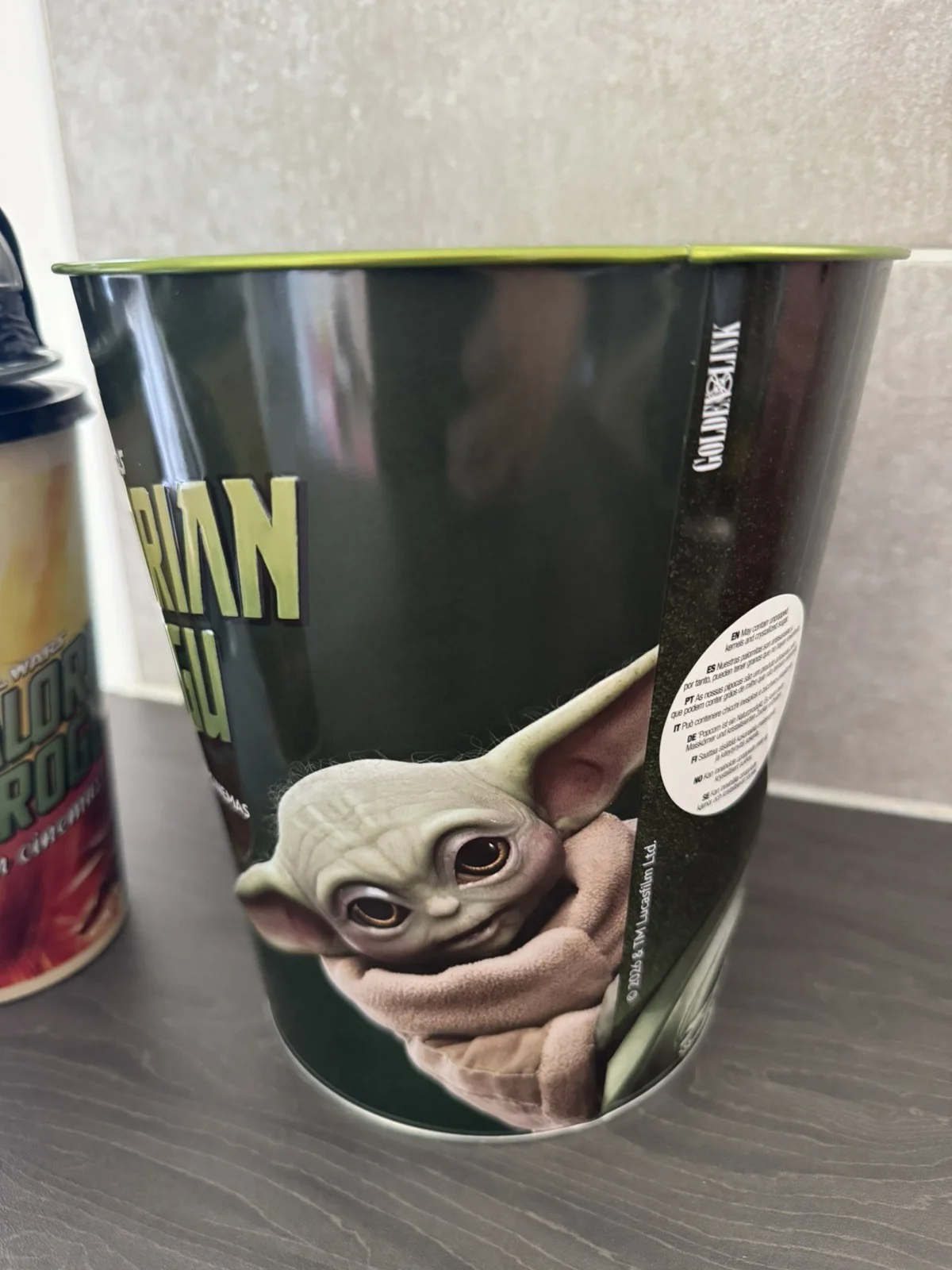 The Mandalorian And Grogu Popcorn Bucket + Cups With Figure Odeon Official Merch, image 5