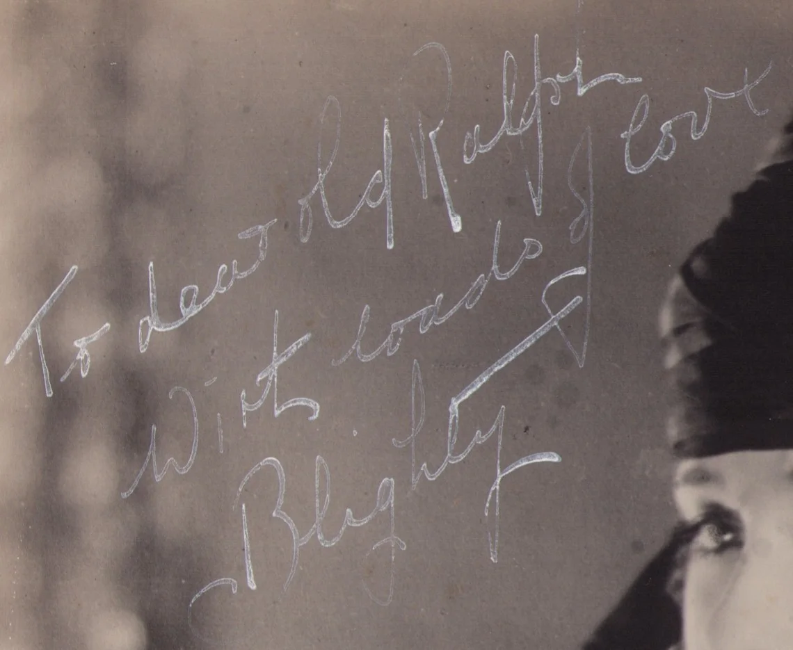 Lillian Rich — c1920s Lillian Rich Signed Portrait Photo Silent Movie Star Blighty Inscription, изображение 2