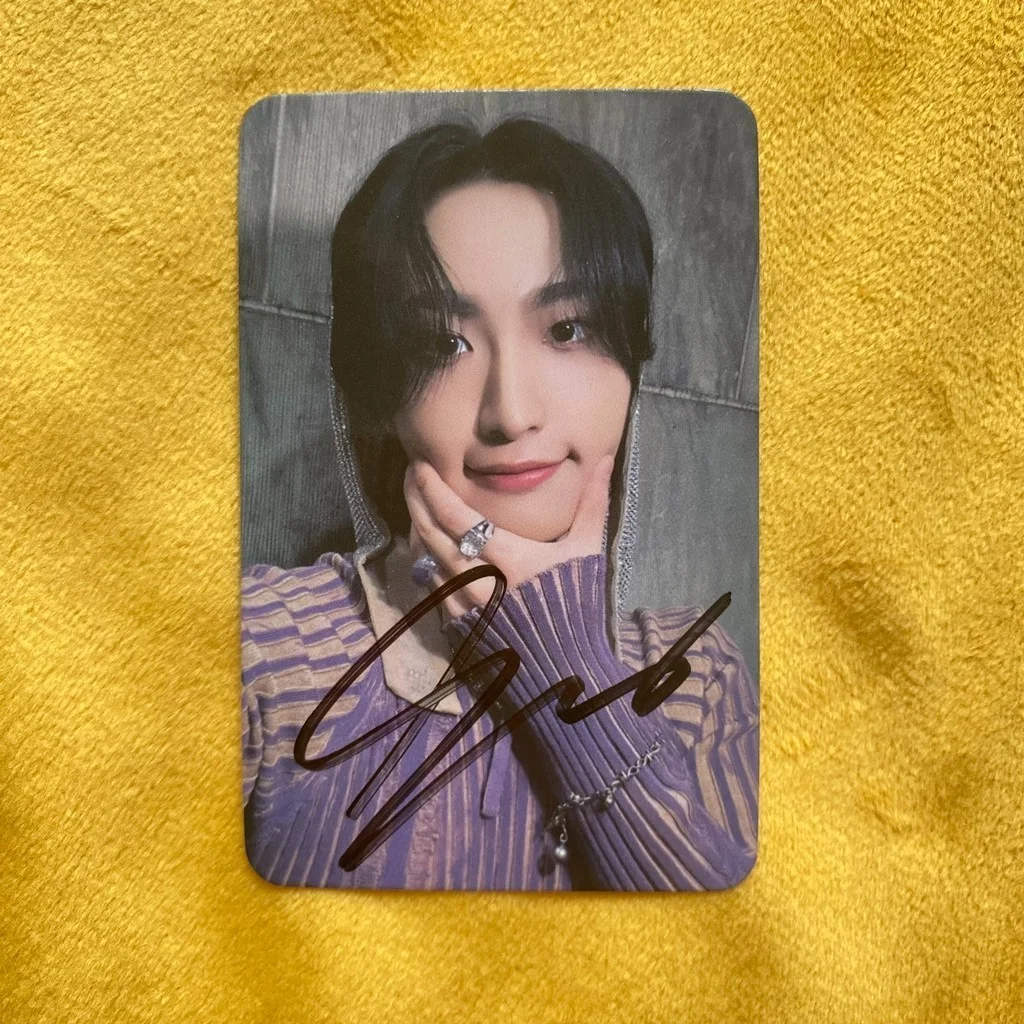 ATEEZ ateez Autographed Signed Photo Card Official Golden Hour Part.1 RARE, image 4