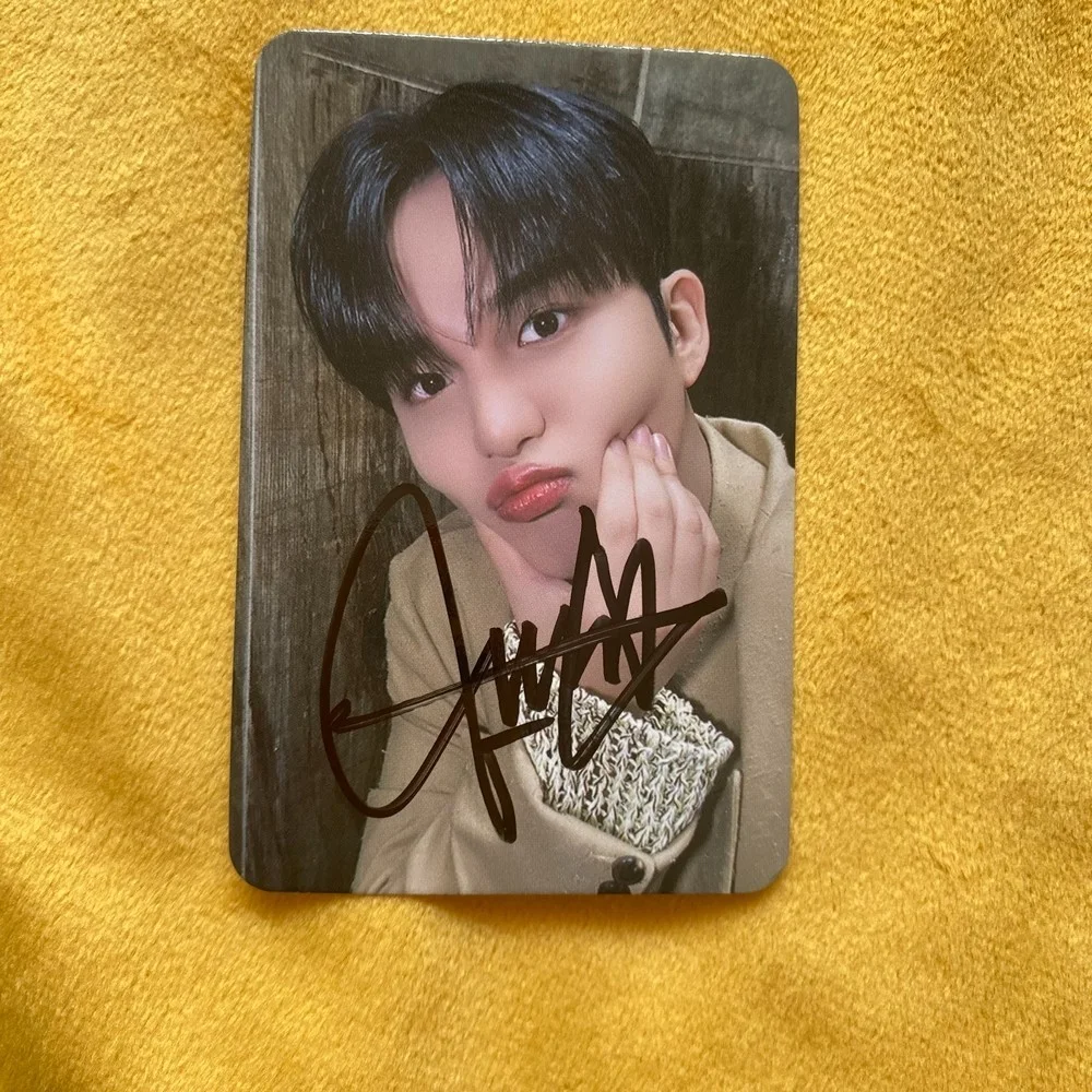 ATEEZ ateez Autographed Signed Photo Card Official Golden Hour Part.1 RARE, image 5