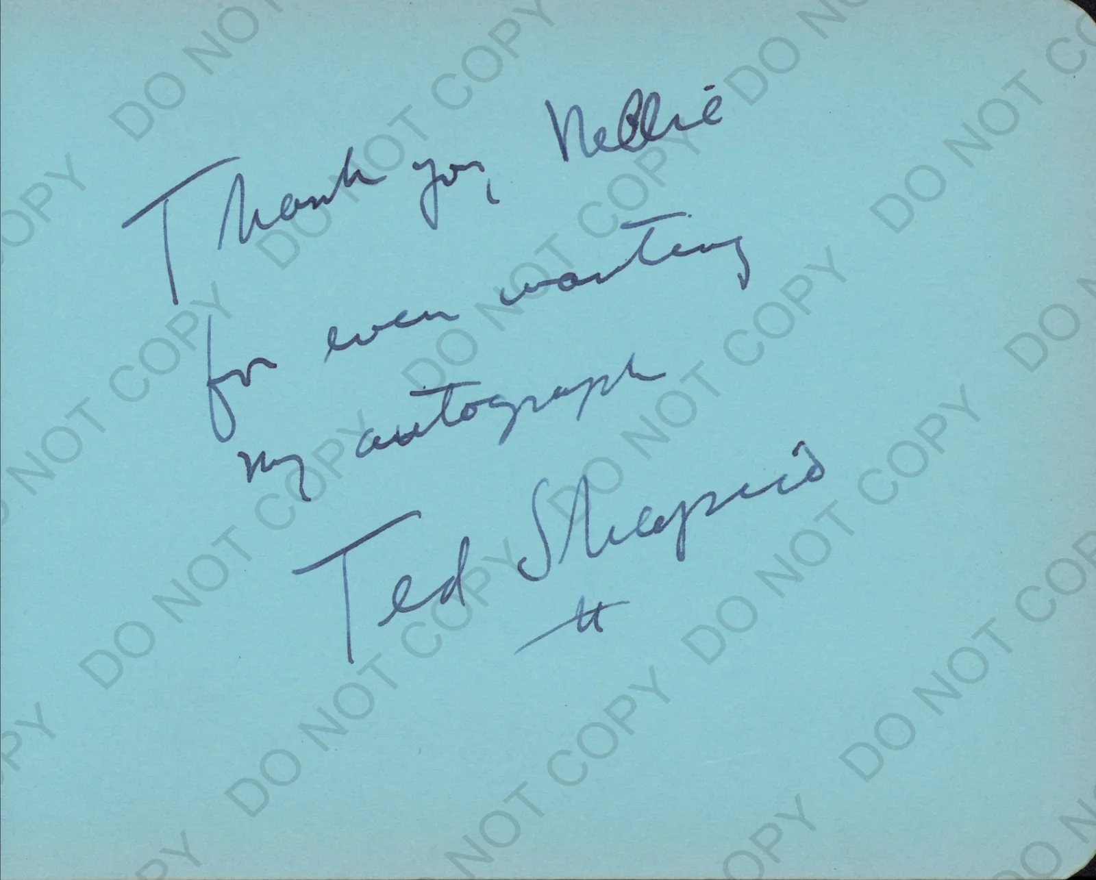 Ted Shapiro Signed Autograph Album Page & 1944 Sophie Tucker Photo Combo Set, изображение 4