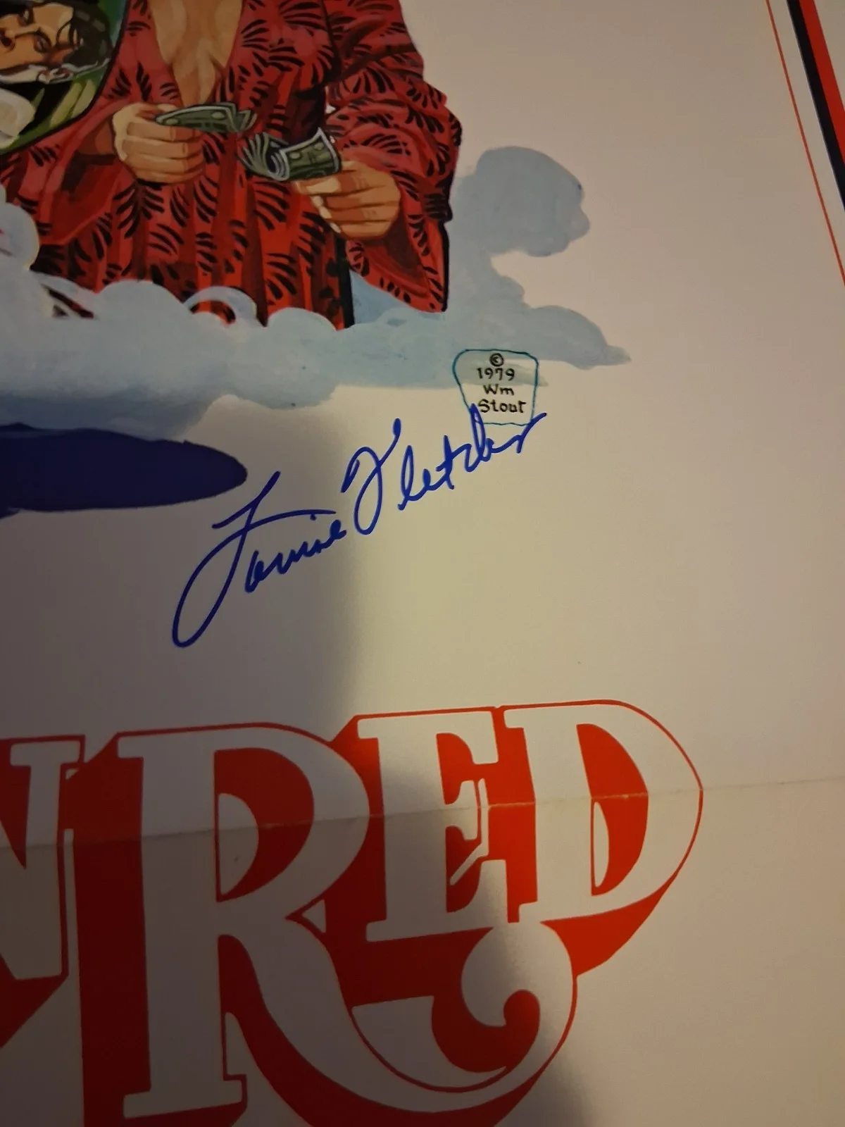 Pamela Sue Martin Louise Fletcher — The Lady In Red - 1979 - Poster Signed By Pamela Sue Martin & Louise Fletcher, изображение 2