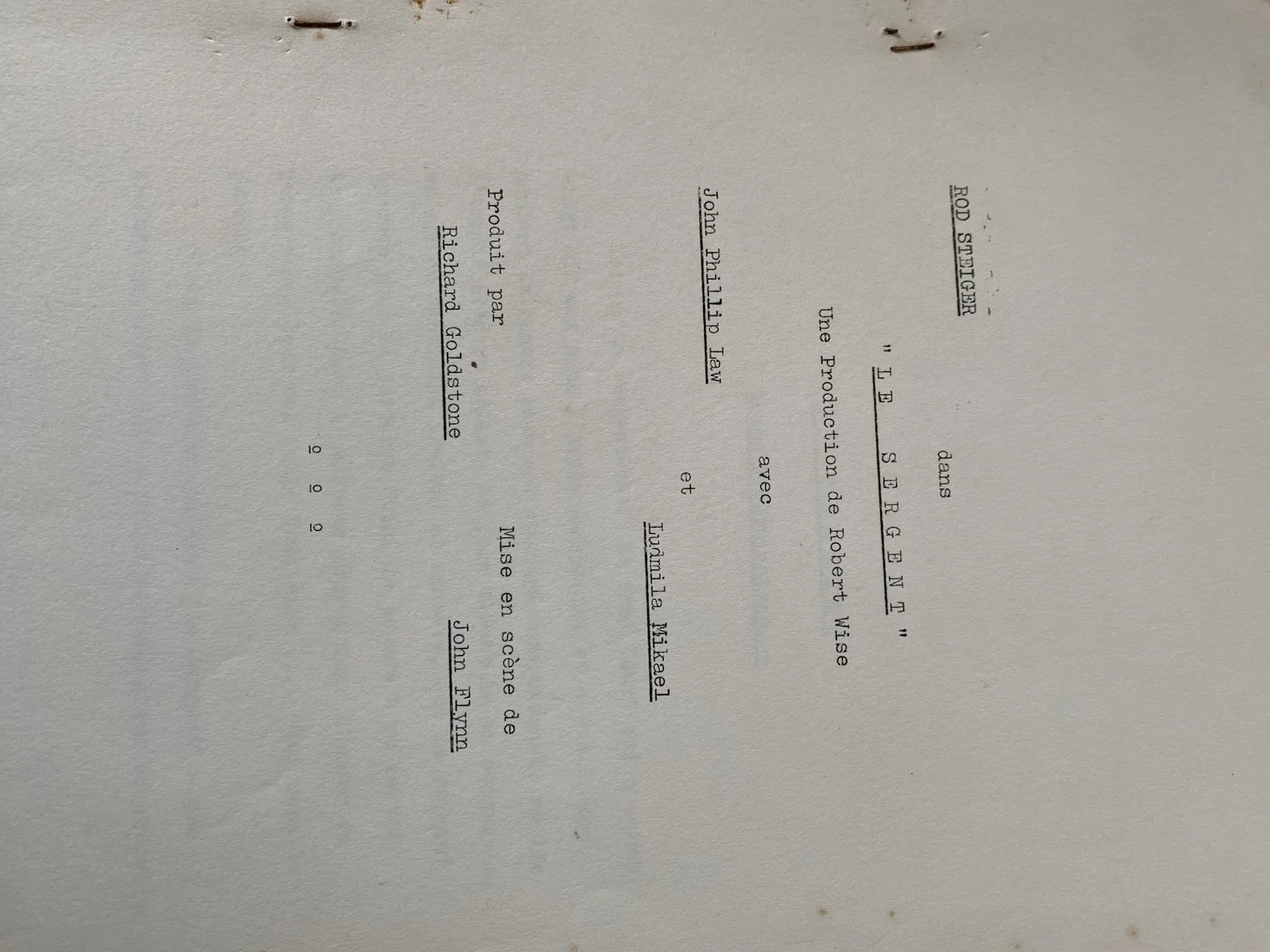 The Sergeant (1968) - Rod Steiger - A group pre-production related items Script, image 3
