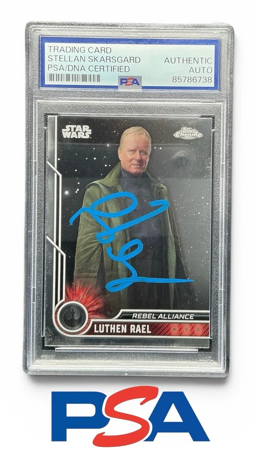 Stellan Skarsgard — Stellan Skarsgard Signed 2023 Topps Star Wars Andor Luthen Rael PSA Slab Encaps