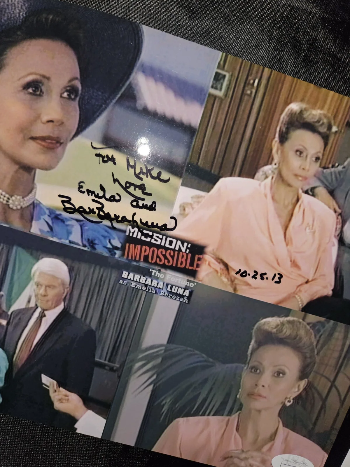 BarBara Luna — BARBARA LUNA SIGNED MISSION IMPOSSIBLE 1989 TV THE FORTUNE 8x10 PHOTO JSA COA, image 2