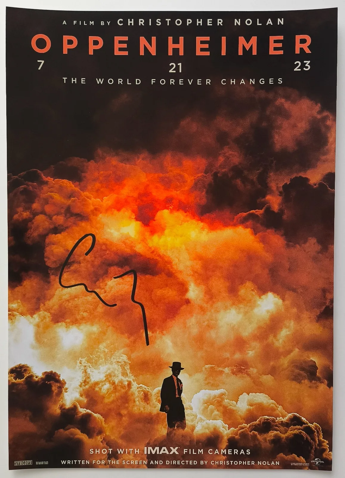 CHRISTOPHER NOLAN — CHRISTOPHER NOLAN ( Oppenheimer ) SIGNED AUTOGRAPHED PHOTO 8X12 RARE, изображение 3