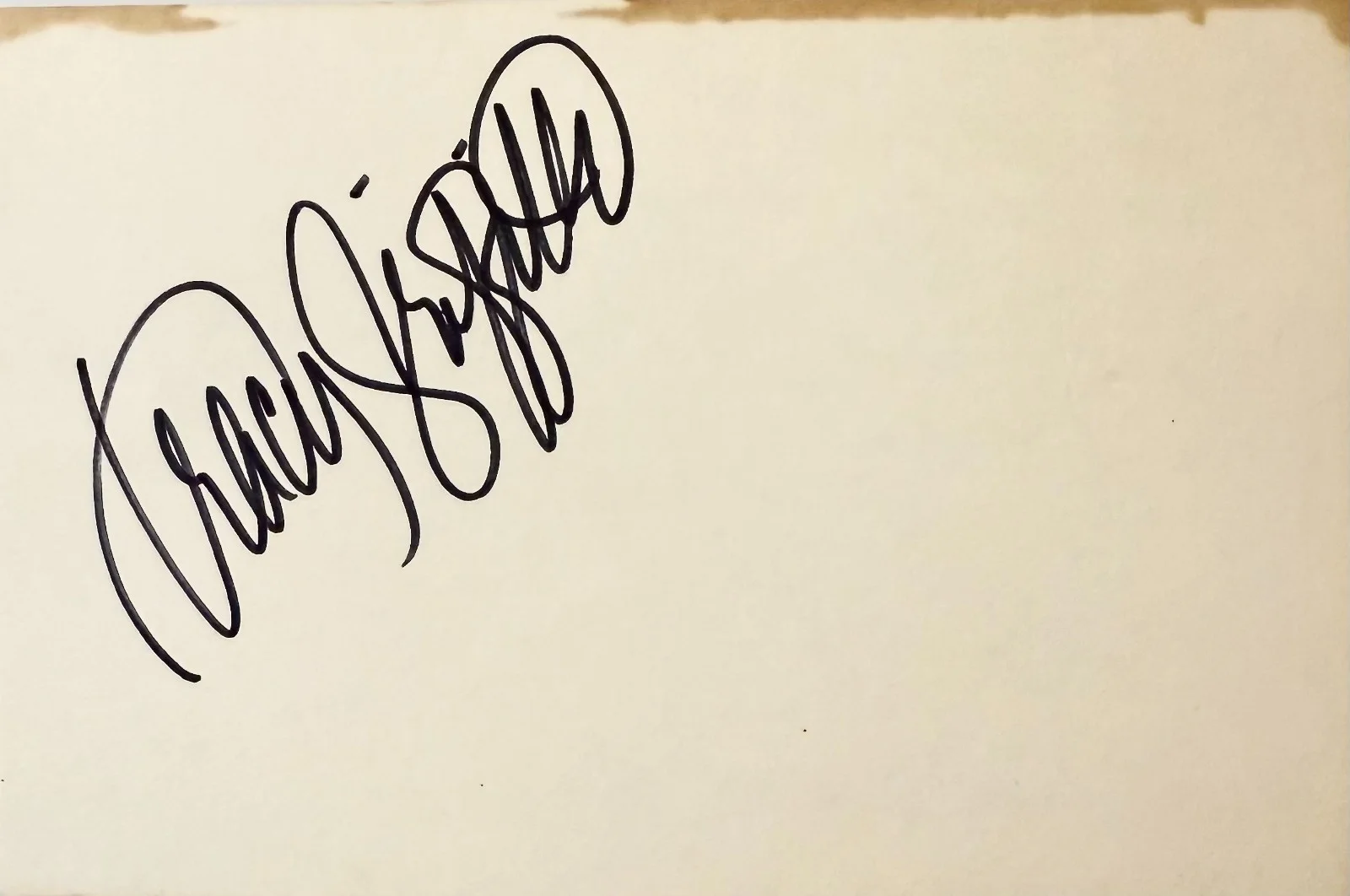 Tracy Griffith — TRACY GRIFFITH Signed Autograph 4x6 INDEX CARD Fast Food The First Power SKEETER, изображение 3