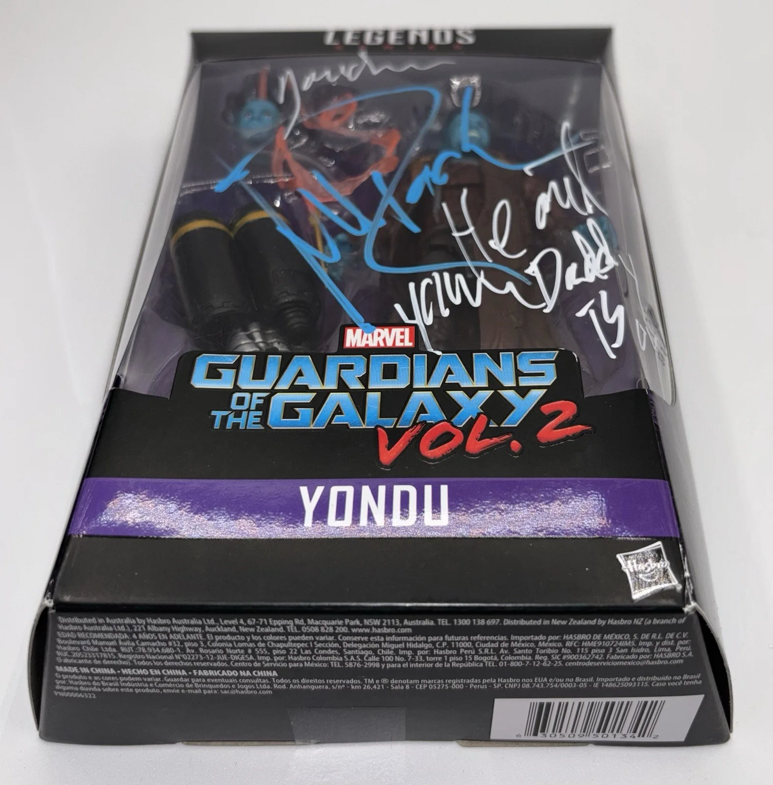 Michael Rooker SIGNED Yandu Marvel Legends Figure Guardians Of The Galaxy PROOF, image 5