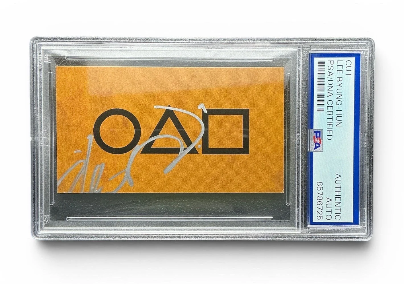 Lee Byung-hun — Lee Byung-hun Front Man Autograph Signed Squid Games Invitation Card PSA Slab, изображение 2