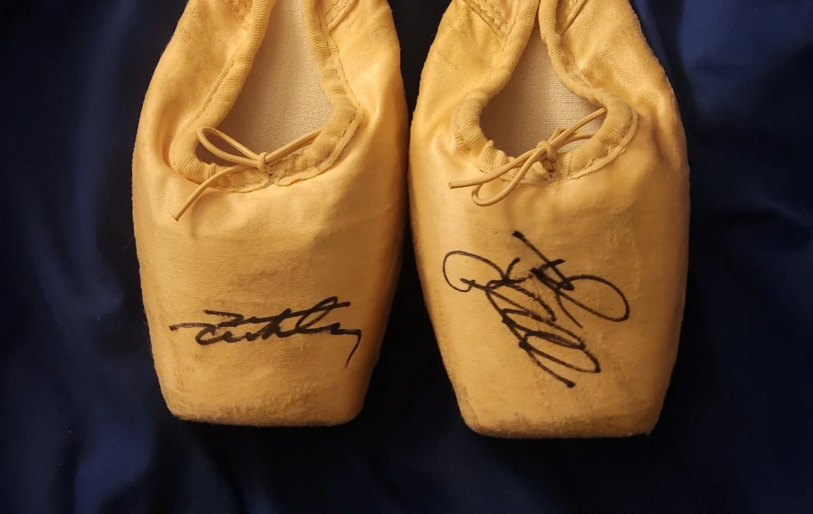 Autographed Ballet Toe Shoes by Jensen Ackles and Jared Padalecki, image 2