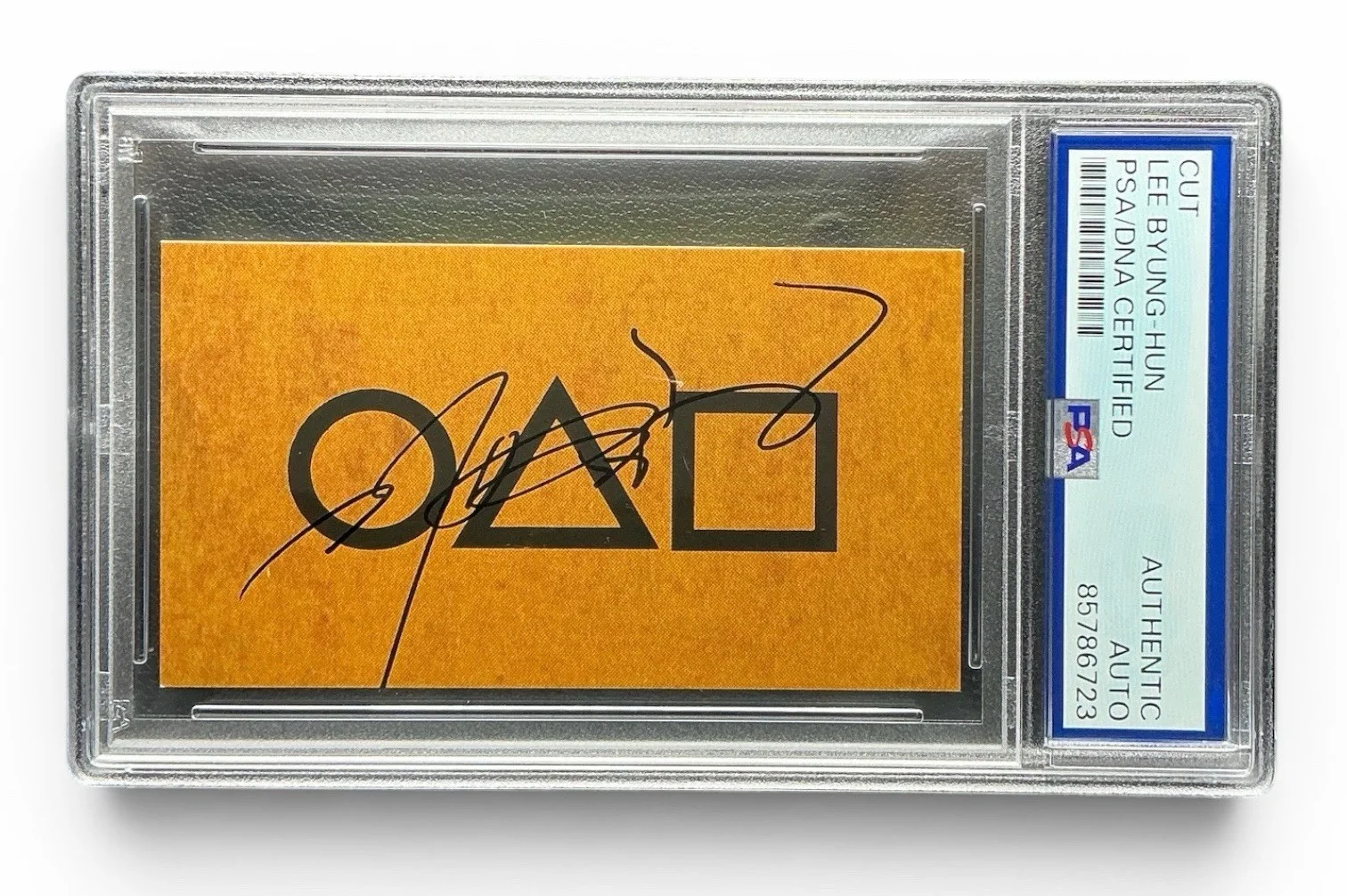 Lee Byung-hun — Lee Byung-hun Front Man Autograph Signed Squid Games Invitation Card PSA Slab, image 2