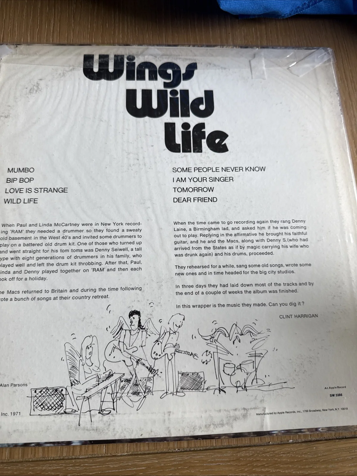 Wings Wild Life LP Record 1971 US 1st Press In Shrink! nm mint stock NOS, изображение 2