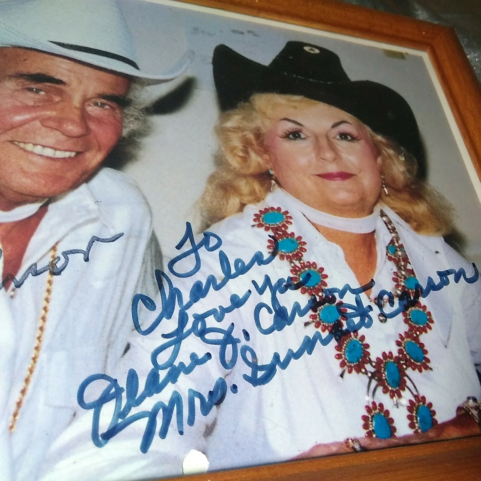 sunset, jeane j carson — Autographed Sunset & Jeane J Carson Signed Vintage Celebrity Photo UNFRAMED ., image 4