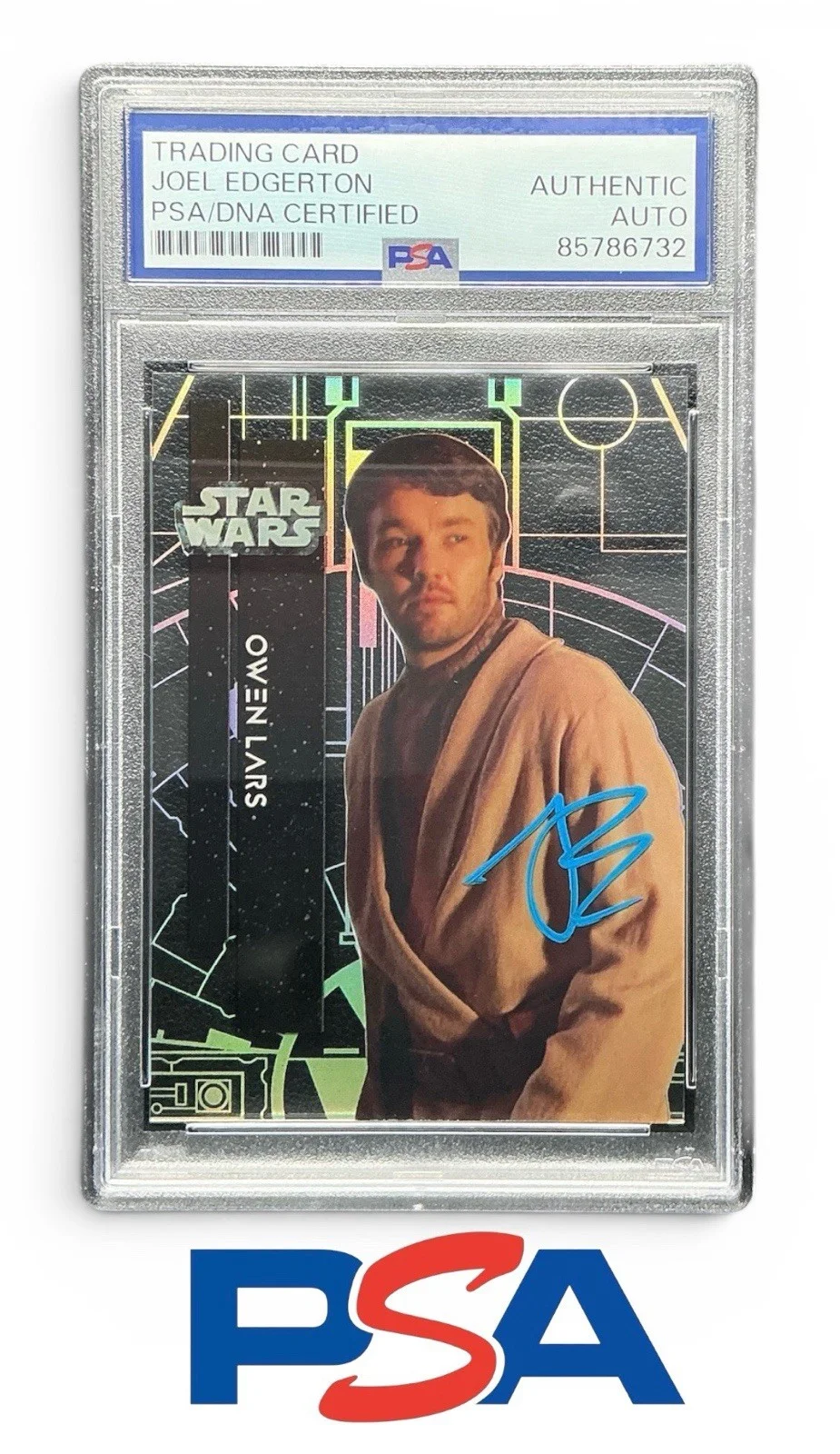 Joel Edgerton — Joel Edgerton Signed 2024 Topps Star Wars Owen Lars Card PSA Slab Encaps