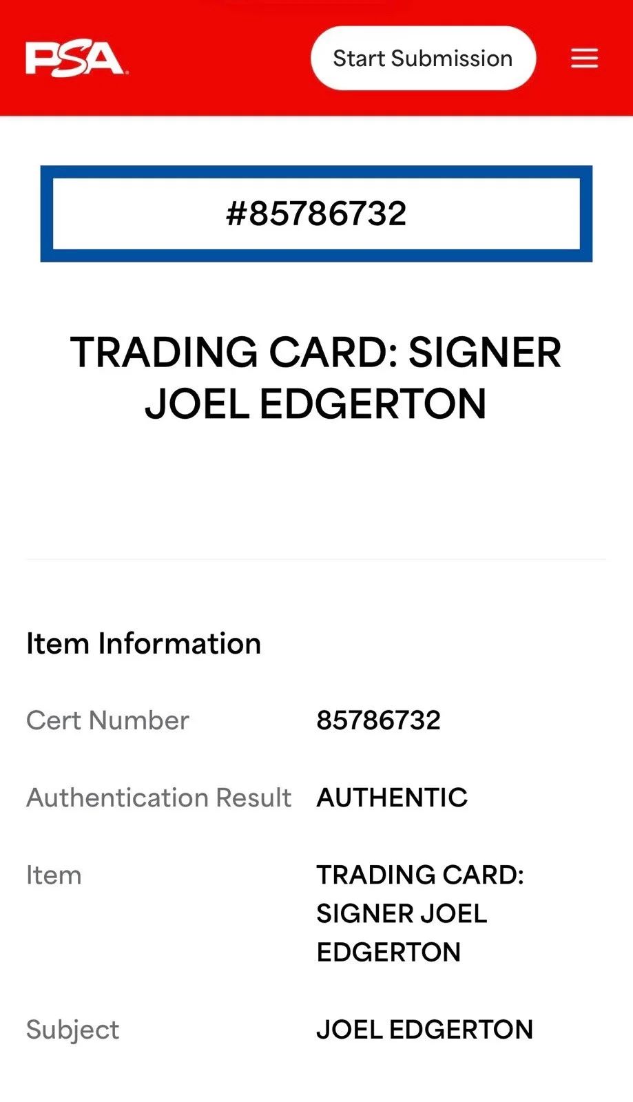 Joel Edgerton — Joel Edgerton Signed 2024 Topps Star Wars Owen Lars Card PSA Slab Encaps, изображение 3