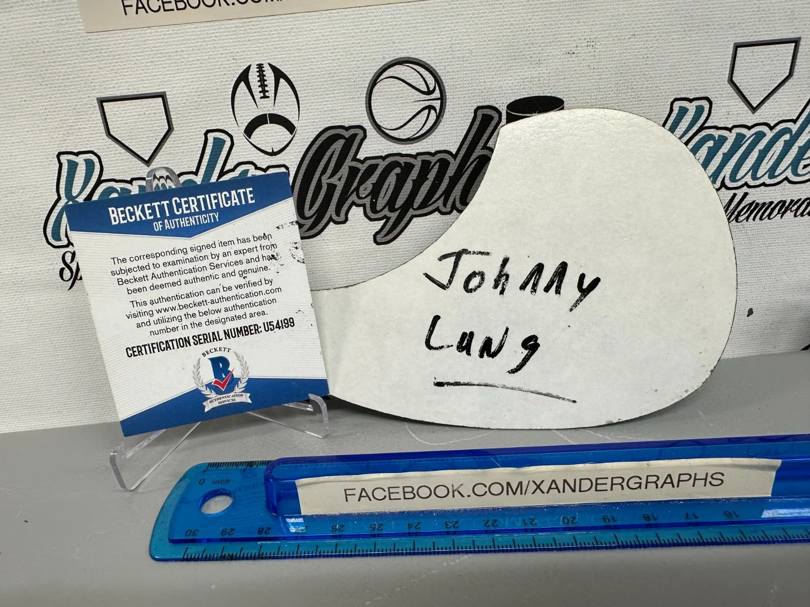 JONNY LANG SIGNED AUTOGRAPHED BLACK ACOUSTIC GUITAR PICK GUARD-BECKETT BAS COA, image 3