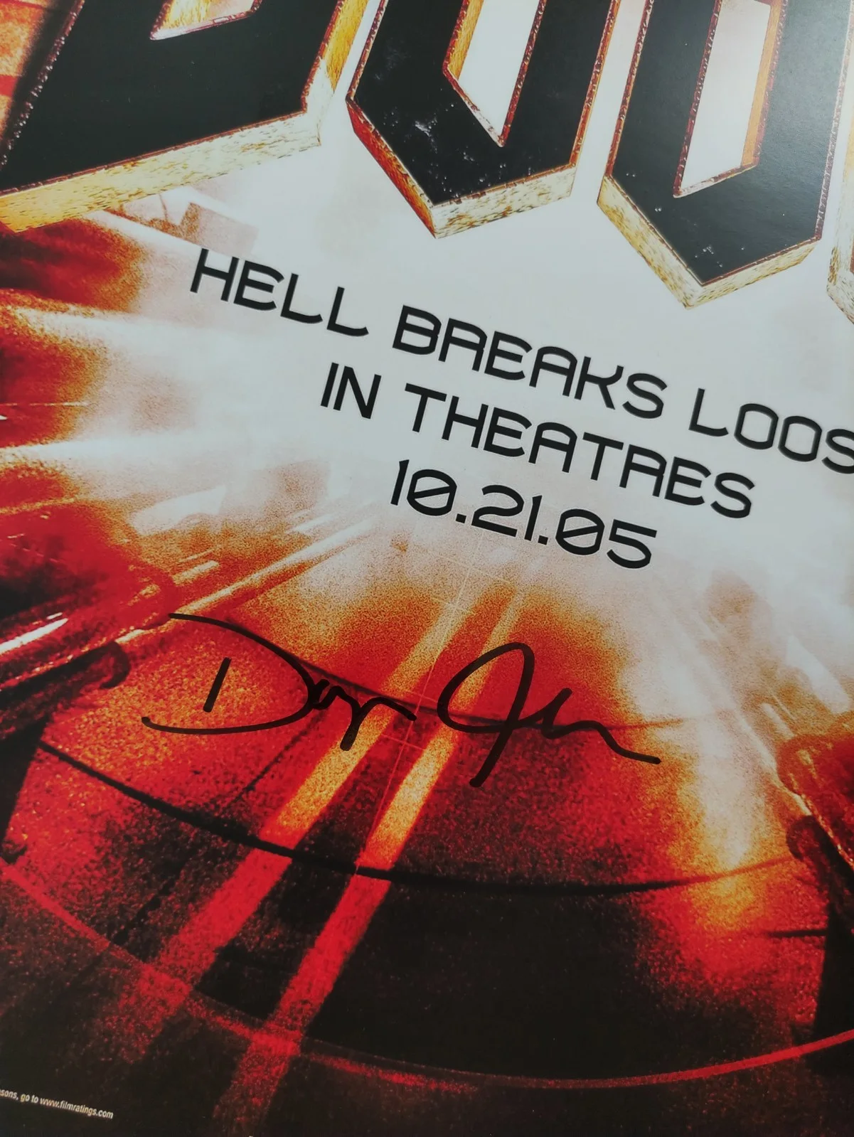 The Rock — Autograph The Rock (Dwayne Johnson) Signed 11x17 Poster ( Doom ), image 2