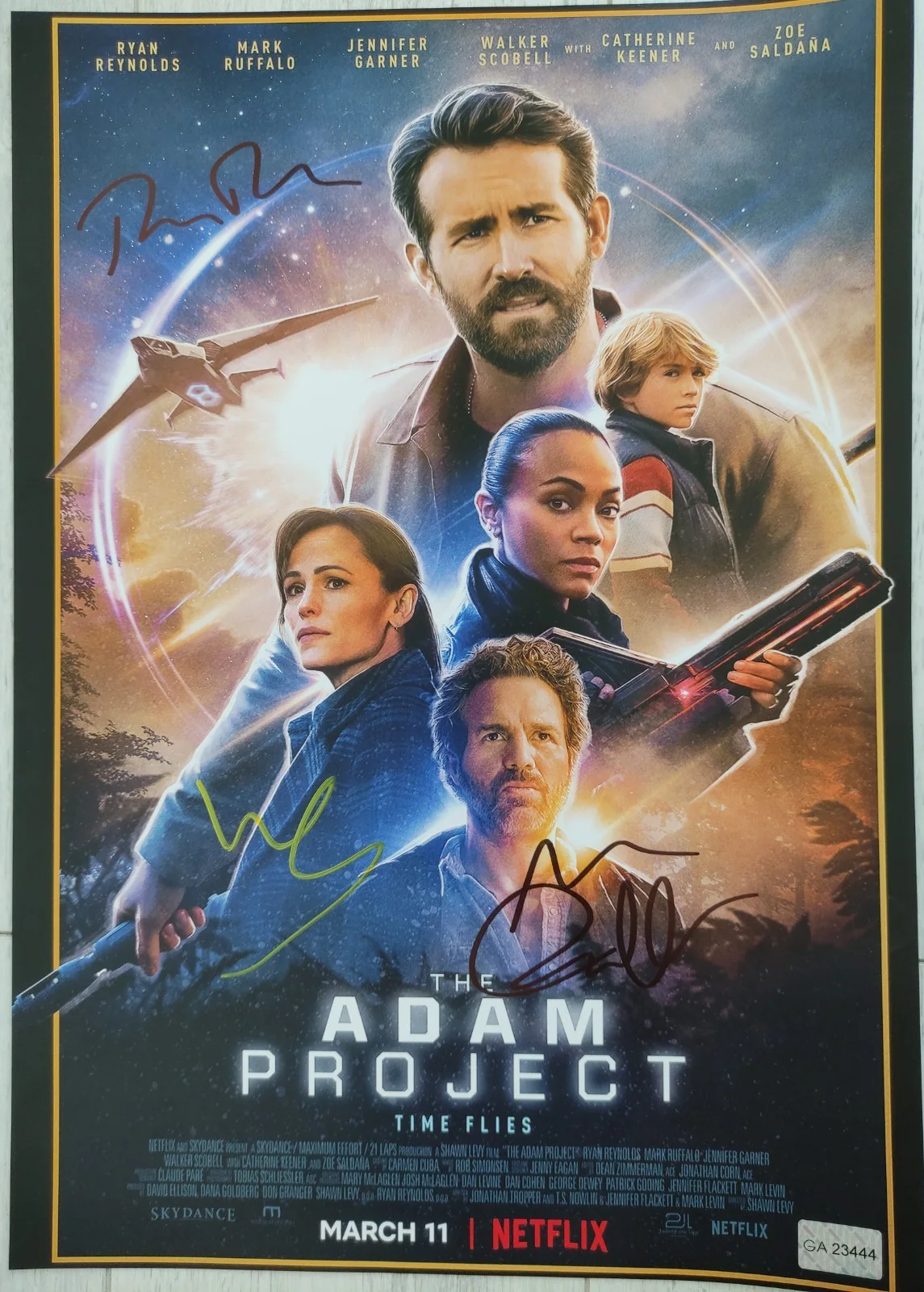 Ryan Reynolds, Walker Scobell, Mark Ruffalo — Autograph Ryan Reynolds,Walker Scobell,Mark Ruffalo Signed 11x17 Poster