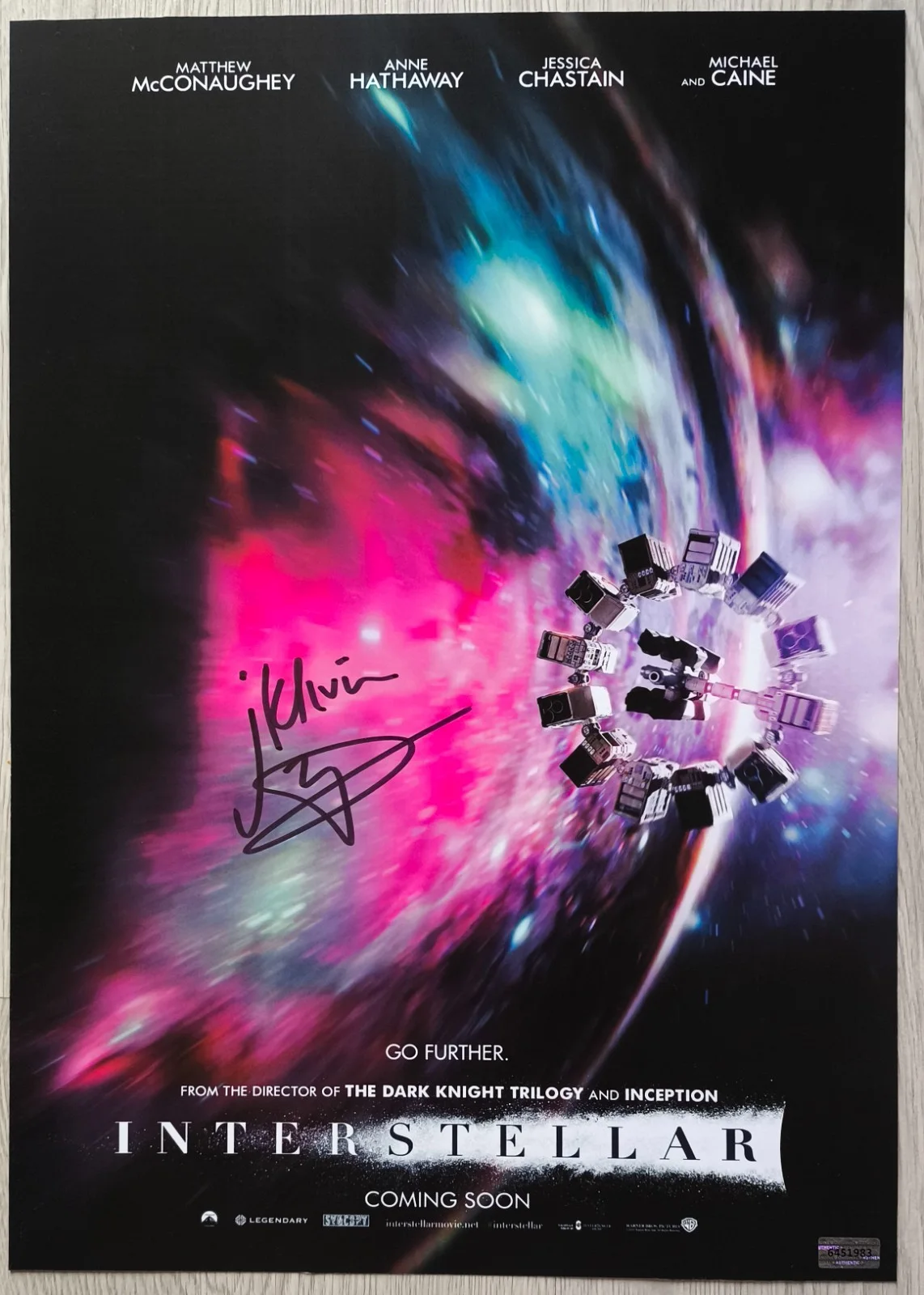 Matthew McConaughey — Autograph Matthew McConaughey Signed 11x17 Poster ( Interstellar )