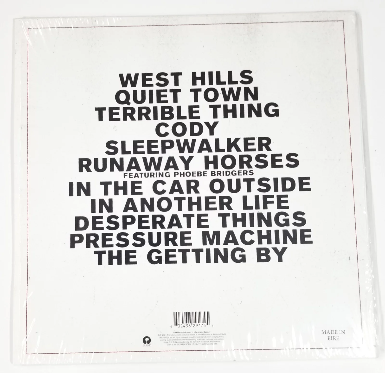 Brandon Flowers of The Killers hand SIGNED Pressure Machine Vinyl Record COA, image 2