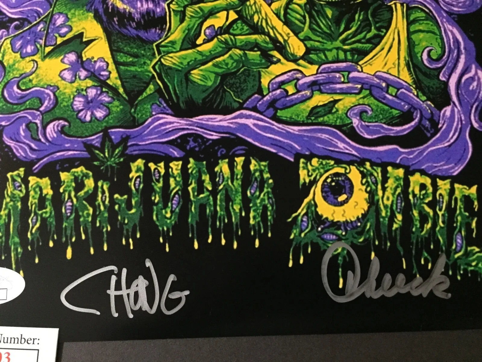 Cheech, Chong — Cheech and Chong Autographed Signed 8x10 Photo - Marijuana Zombie - JSA, image 4