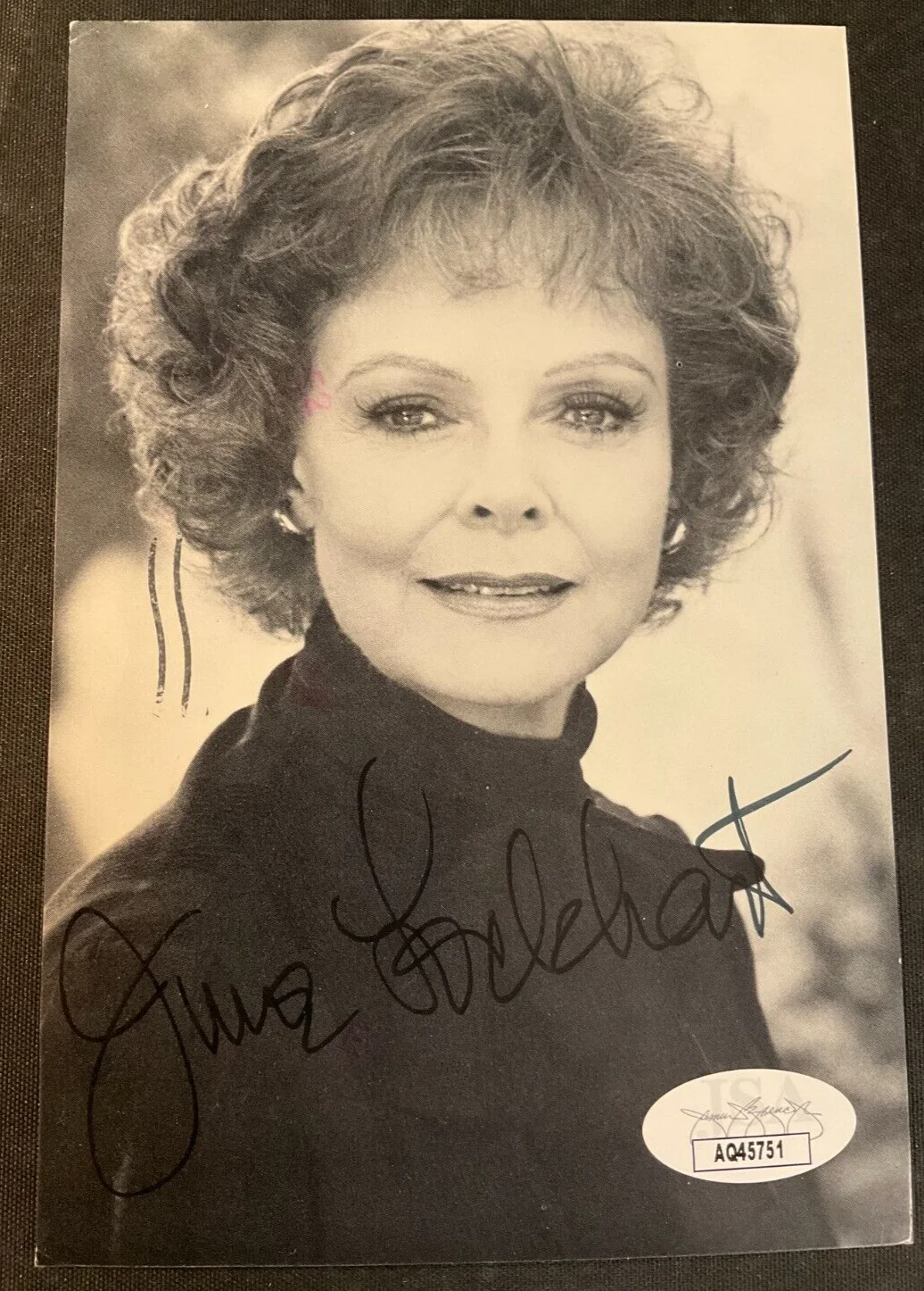 June Lockhart — June Lockhart Signed B&W Photo JSA AUTO Film Actress "A Christmas Carol" NICE!, image 2