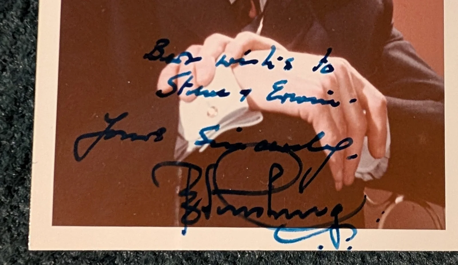 Peter Cushing — PETER CUSHING 1960's ORIGINAL AUTOGRAPHED photo STAR WARS! DRACULA! FRANKENSTEIN, image 2