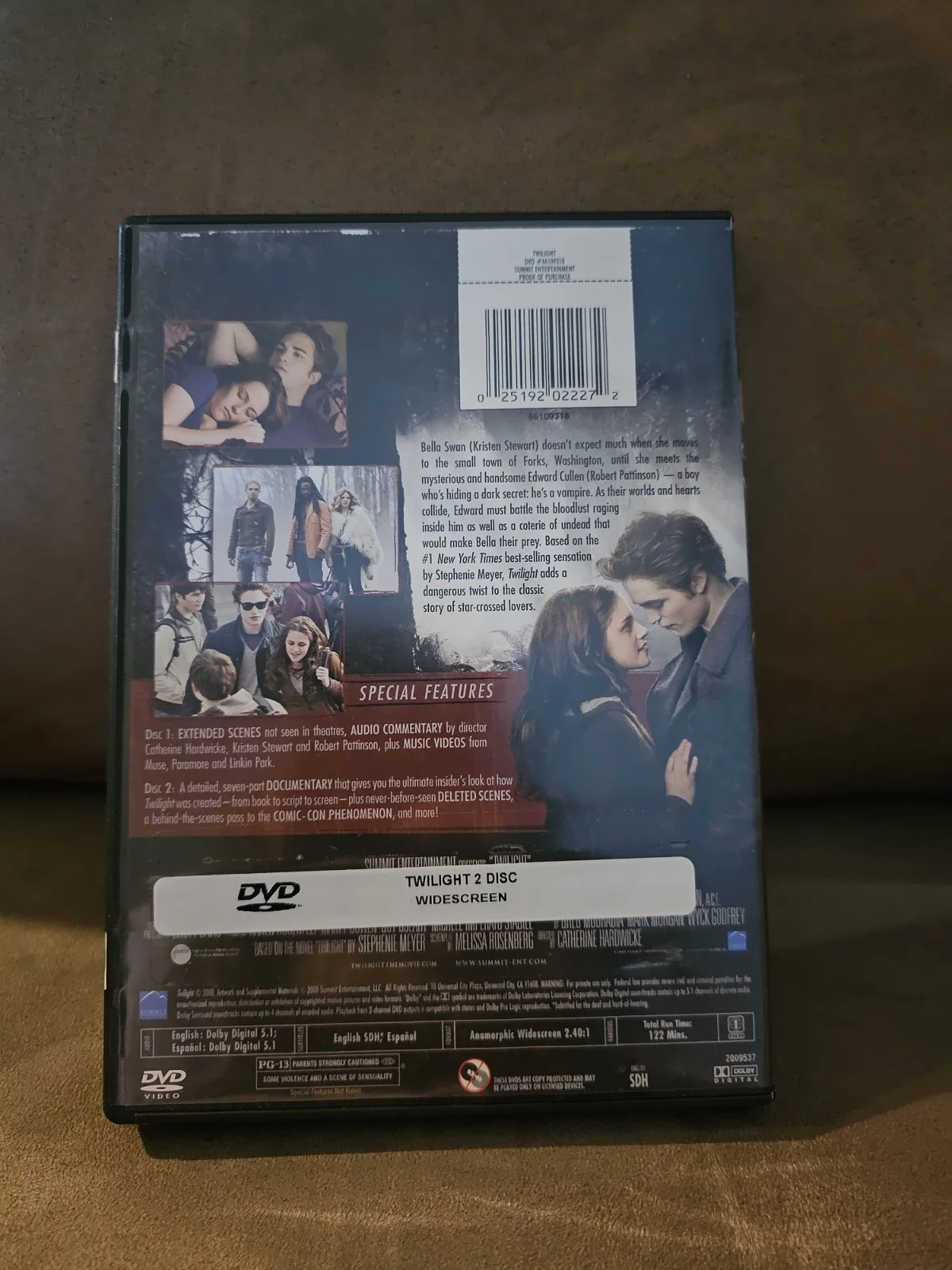 Robert Pattinson, Kristen Stewart — Robert Pattinson & Kristen Stewart Twilight SIGNED DVD - Twilight Autograph, изображение 3