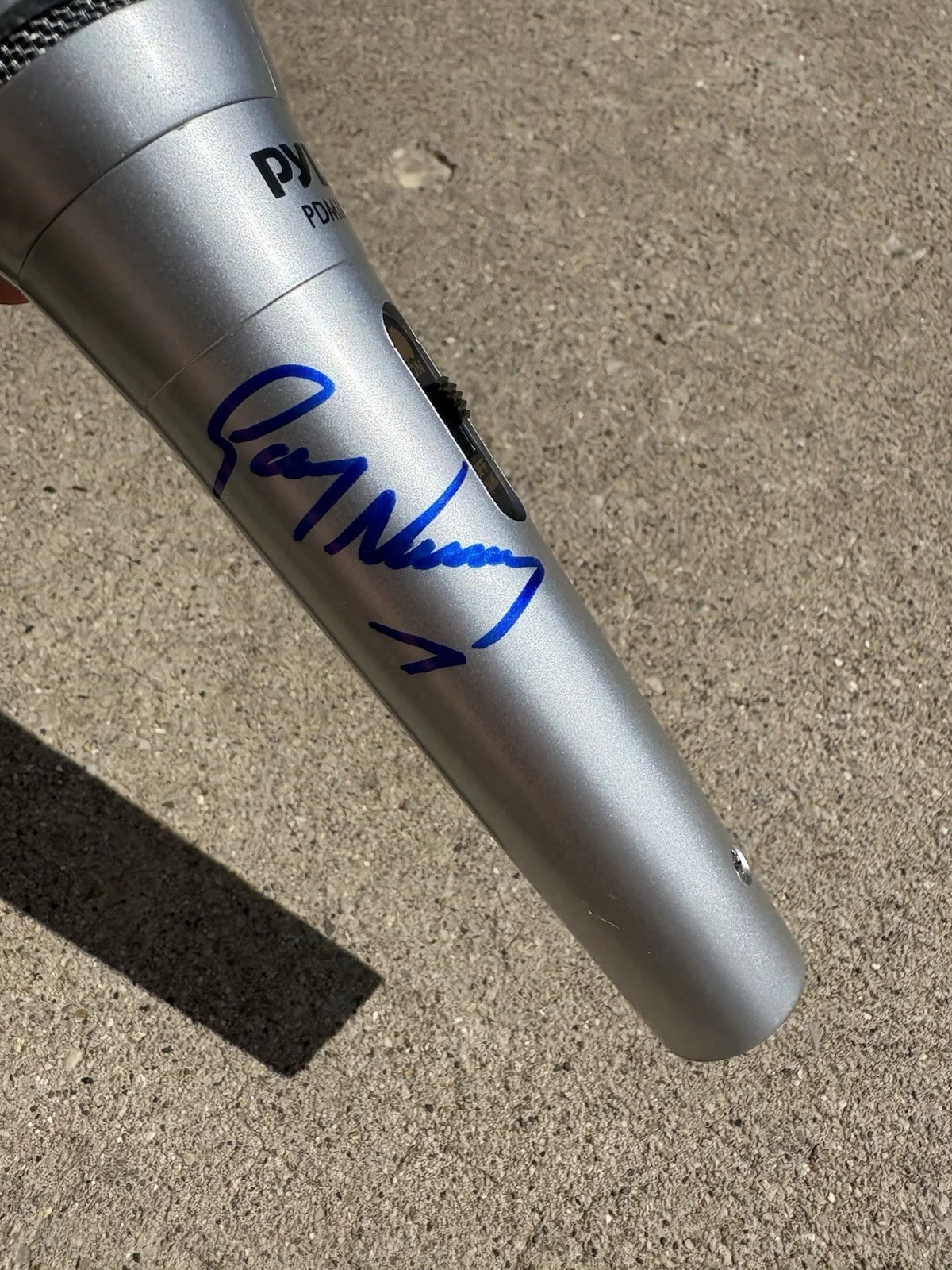 GARY NUMAN SIGNED Microphone Mic JSA COA, изображение 3