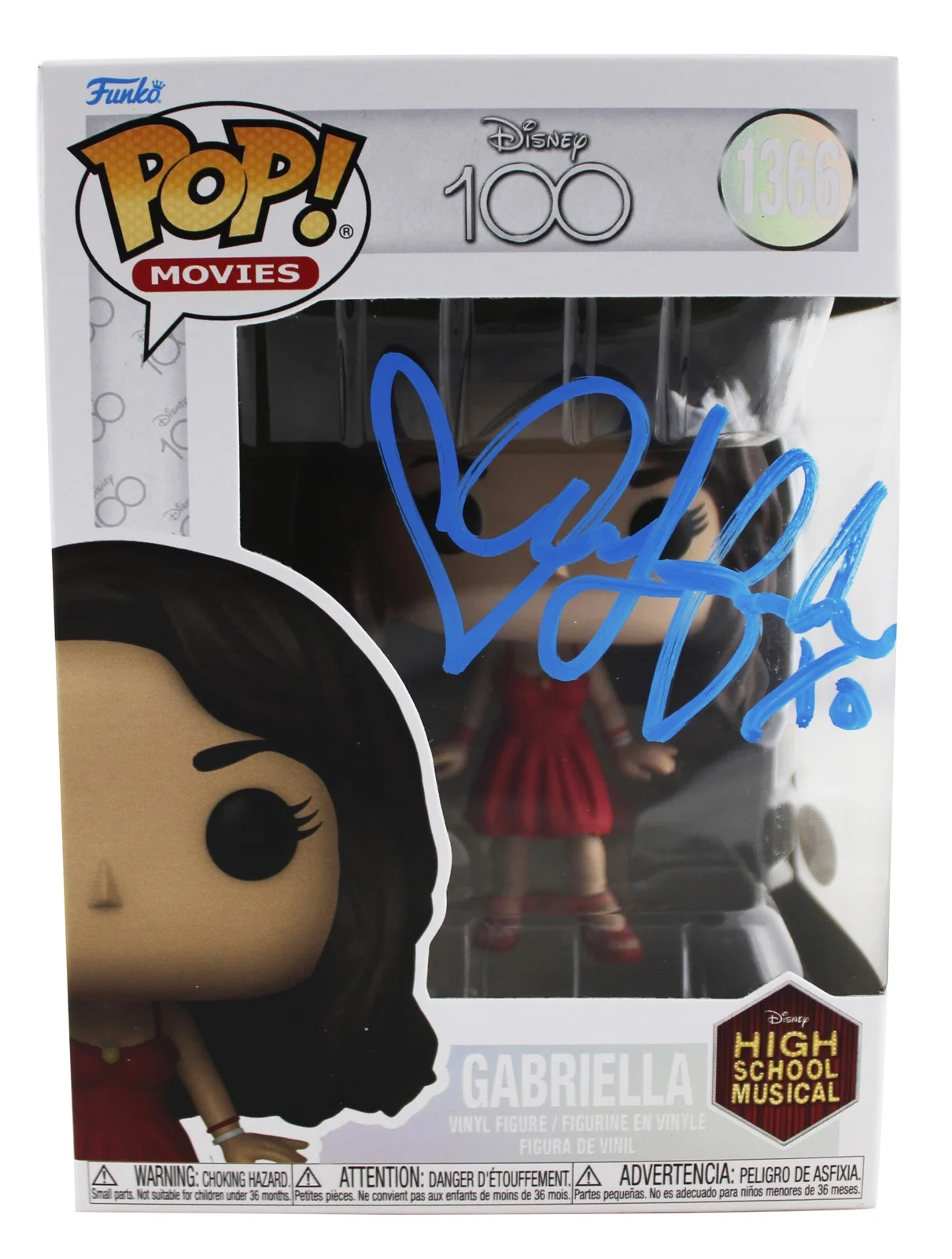 Vanessa Hudgens — Vanessa Hudgens High School Musical Signed Gabriella #1366 Funko Pop Figure JSA