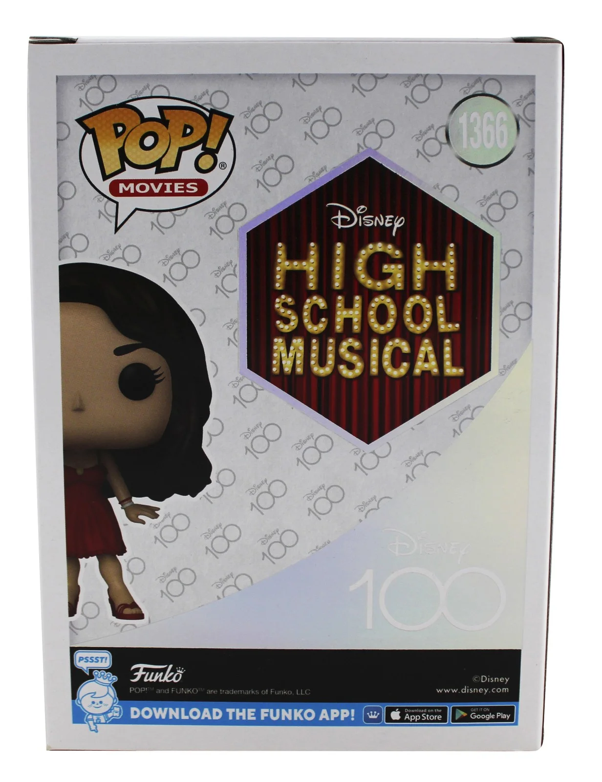 Vanessa Hudgens — Vanessa Hudgens High School Musical Signed Gabriella #1366 Funko Pop Figure JSA, изображение 4