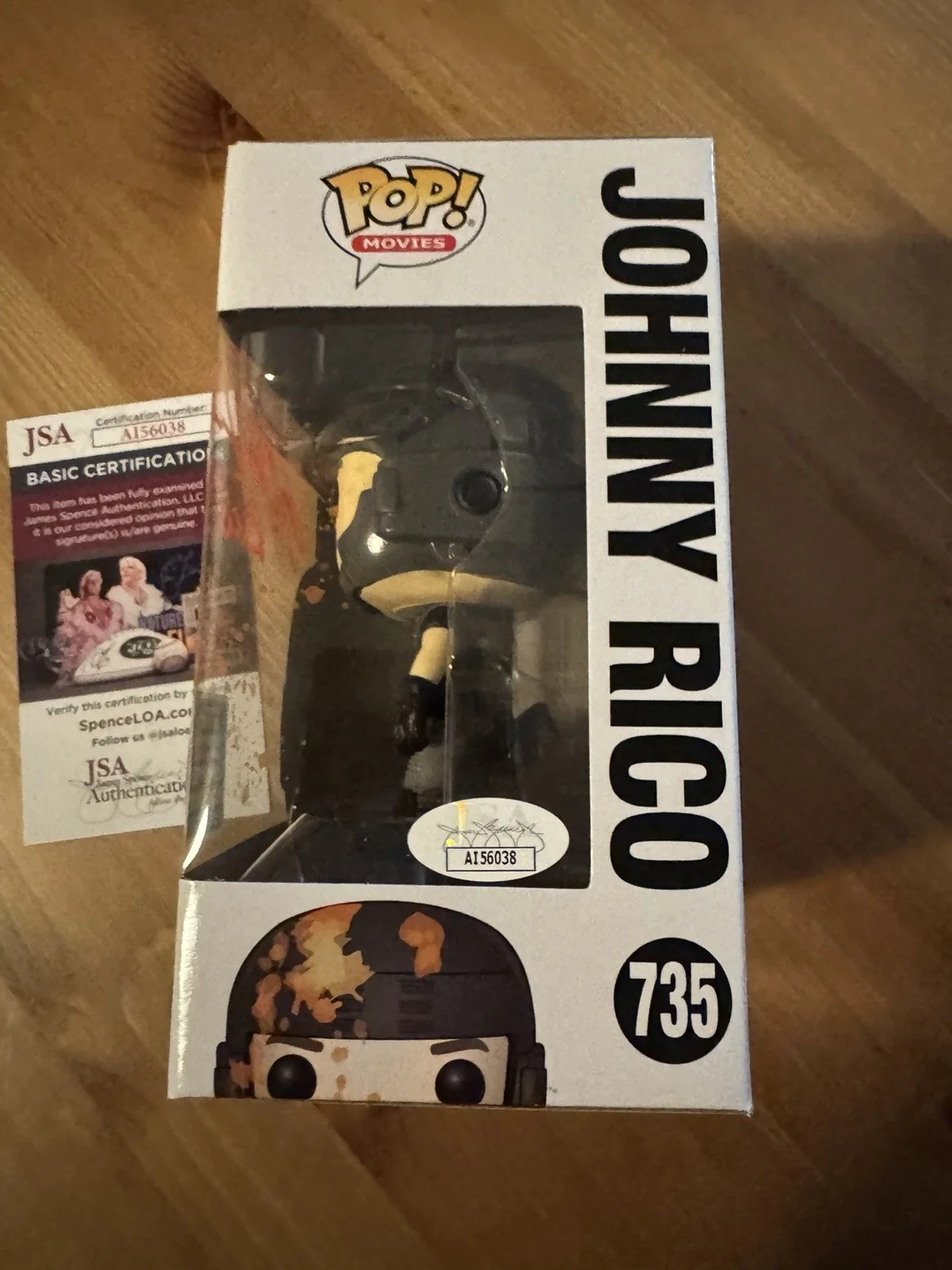 Casper Van Dien signed Funko Pop! Starship Troopers Johnny Rico JSA, image 4