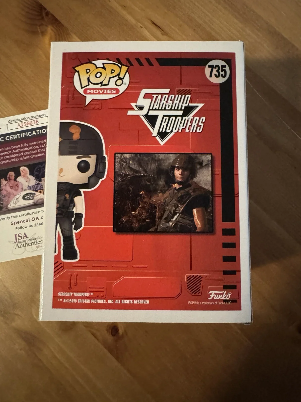 Casper Van Dien signed Funko Pop! Starship Troopers Johnny Rico JSA, image 5