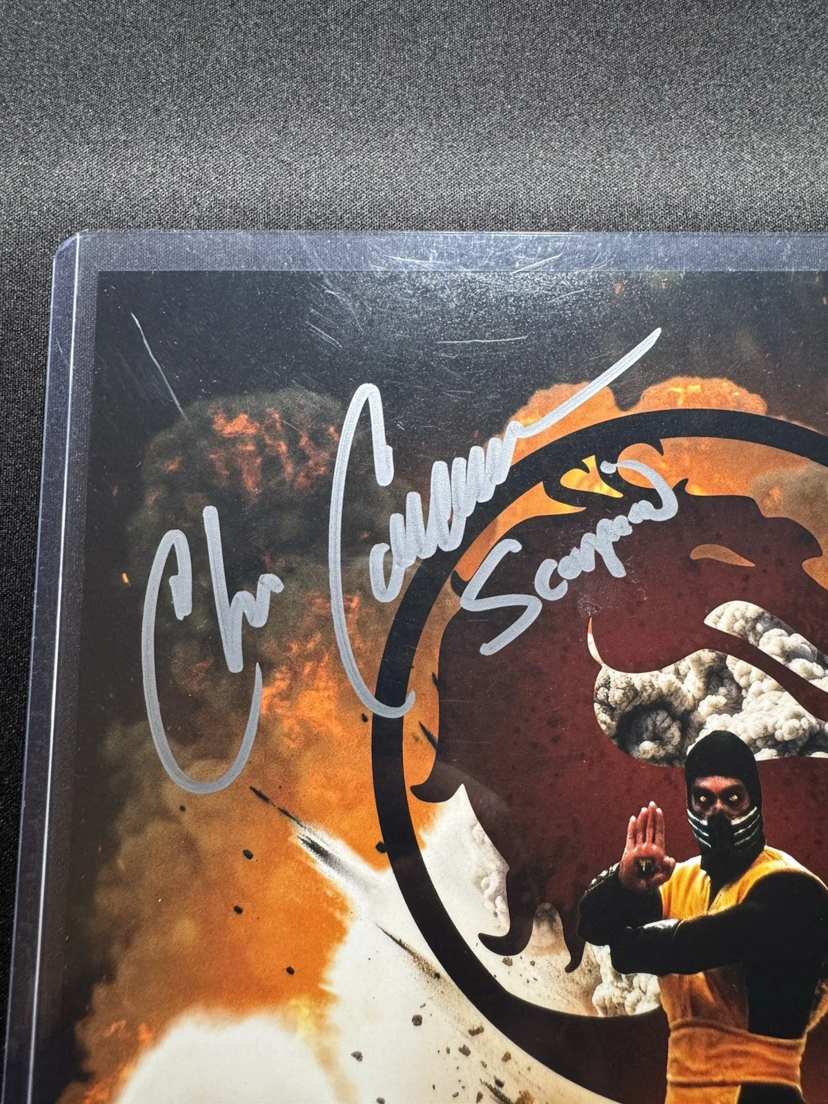 Mortal Kombat Chris Casamassa Scorpion Signed 8x10 #’d 157/250 - Beckett COA, image 3