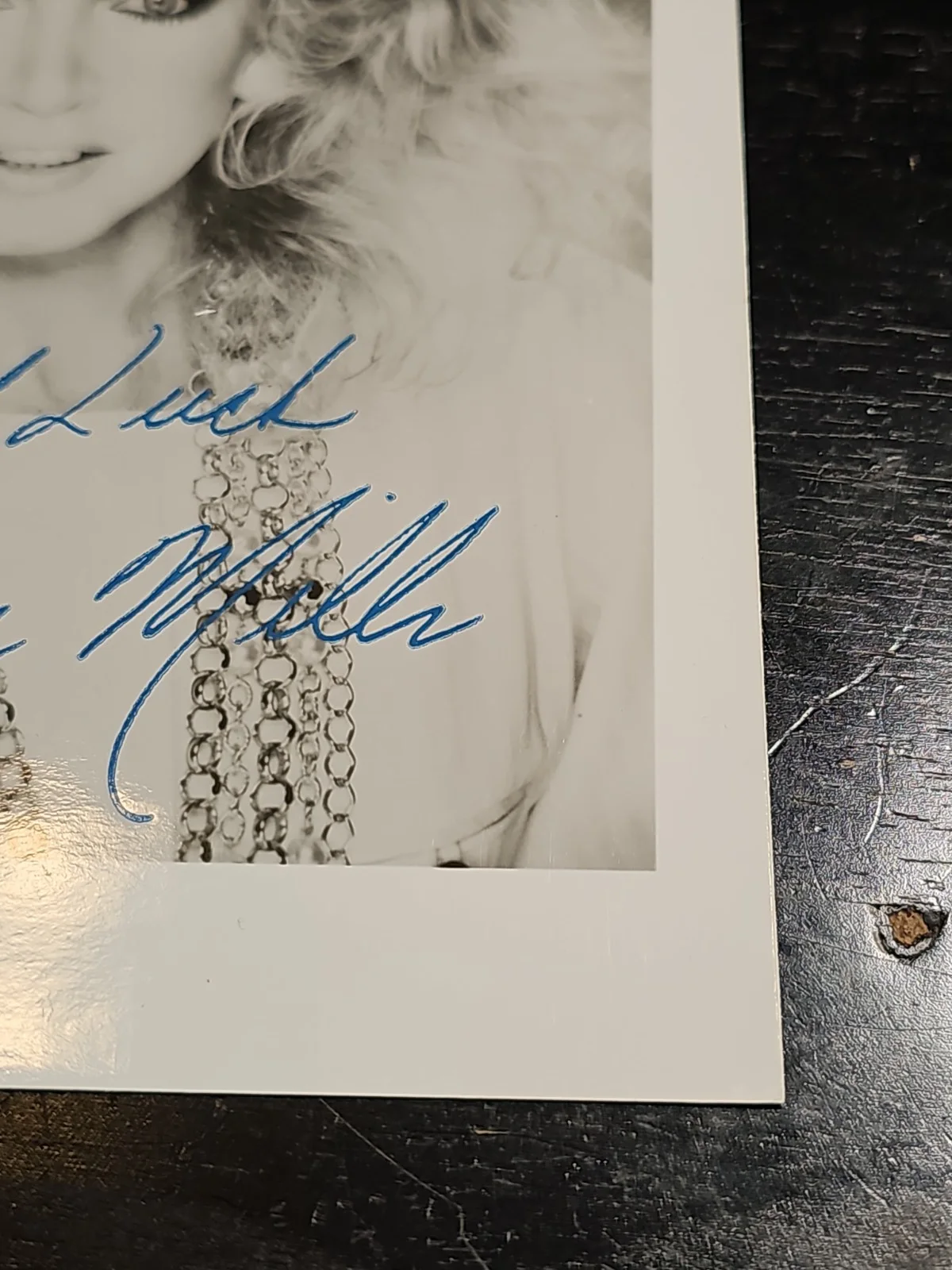 Donna Mills 5 x 7 black and white “Printed” Autographed Signed Photo, image 3