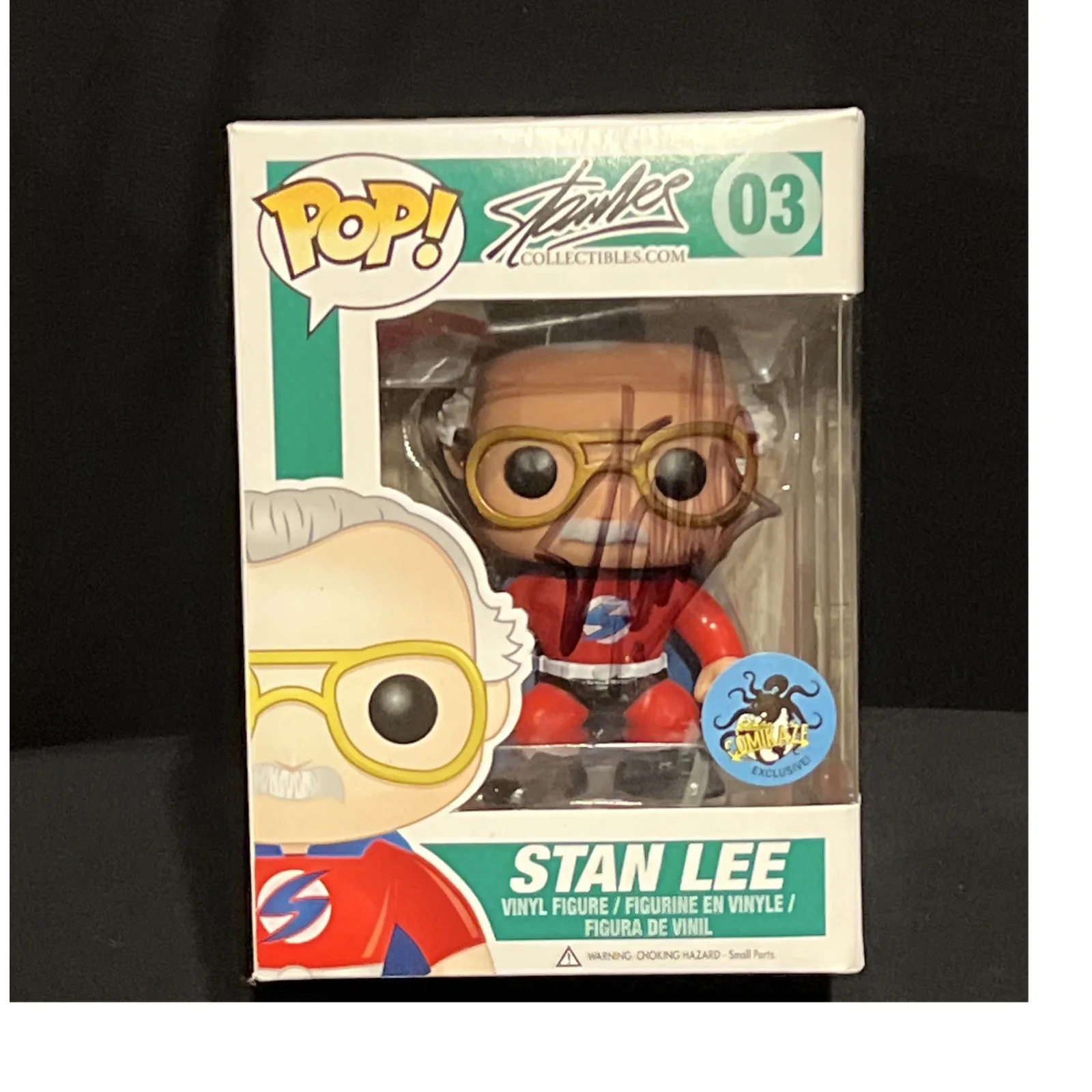Stan Lee — Stan Lee #03 Comikaze Exclusive signed Autographed funko pop PSA/DNA