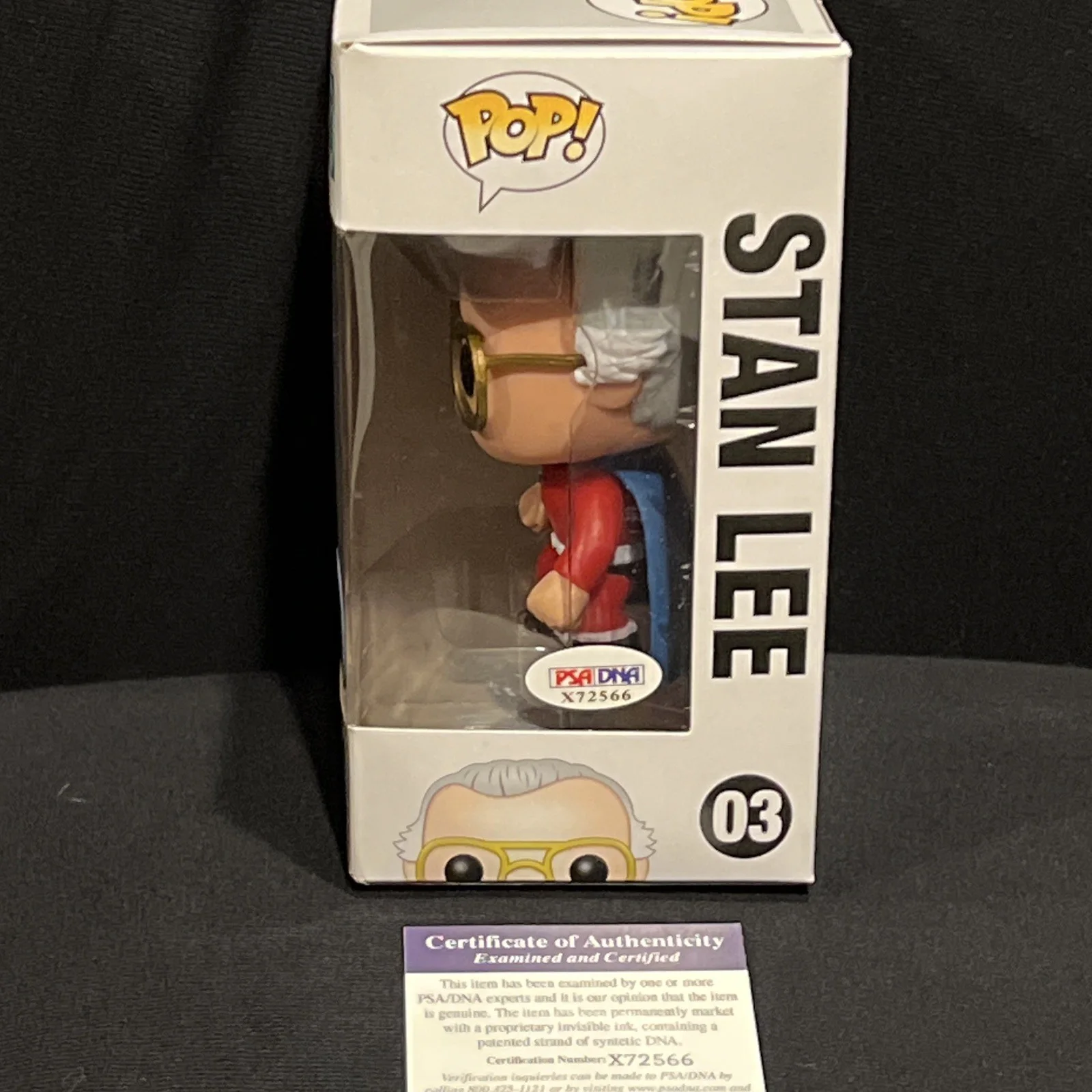 Stan Lee — Stan Lee #03 Comikaze Exclusive signed Autographed funko pop PSA/DNA, изображение 4