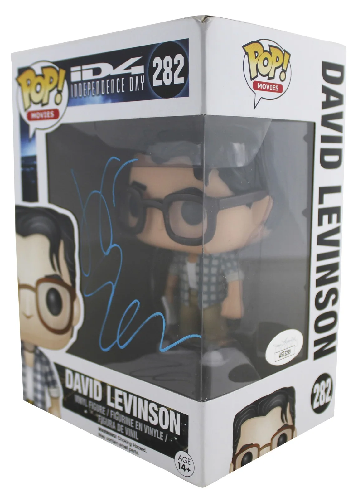 Jeff Goldblum — Jeff Goldblum Signed Independence Day #282 Funko Pop Vinyl Figure JSA #AS72299, изображение 2
