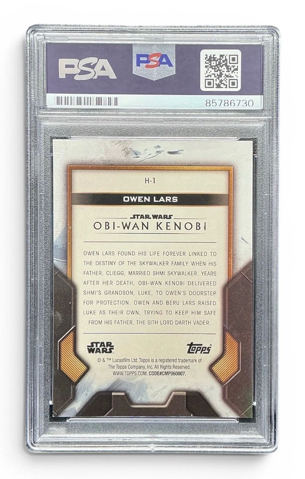 Joel Edgerton — Joel Edgerton Signed Topps Star Wars Chrome Owen Lars Card PSA Slab, изображение 2