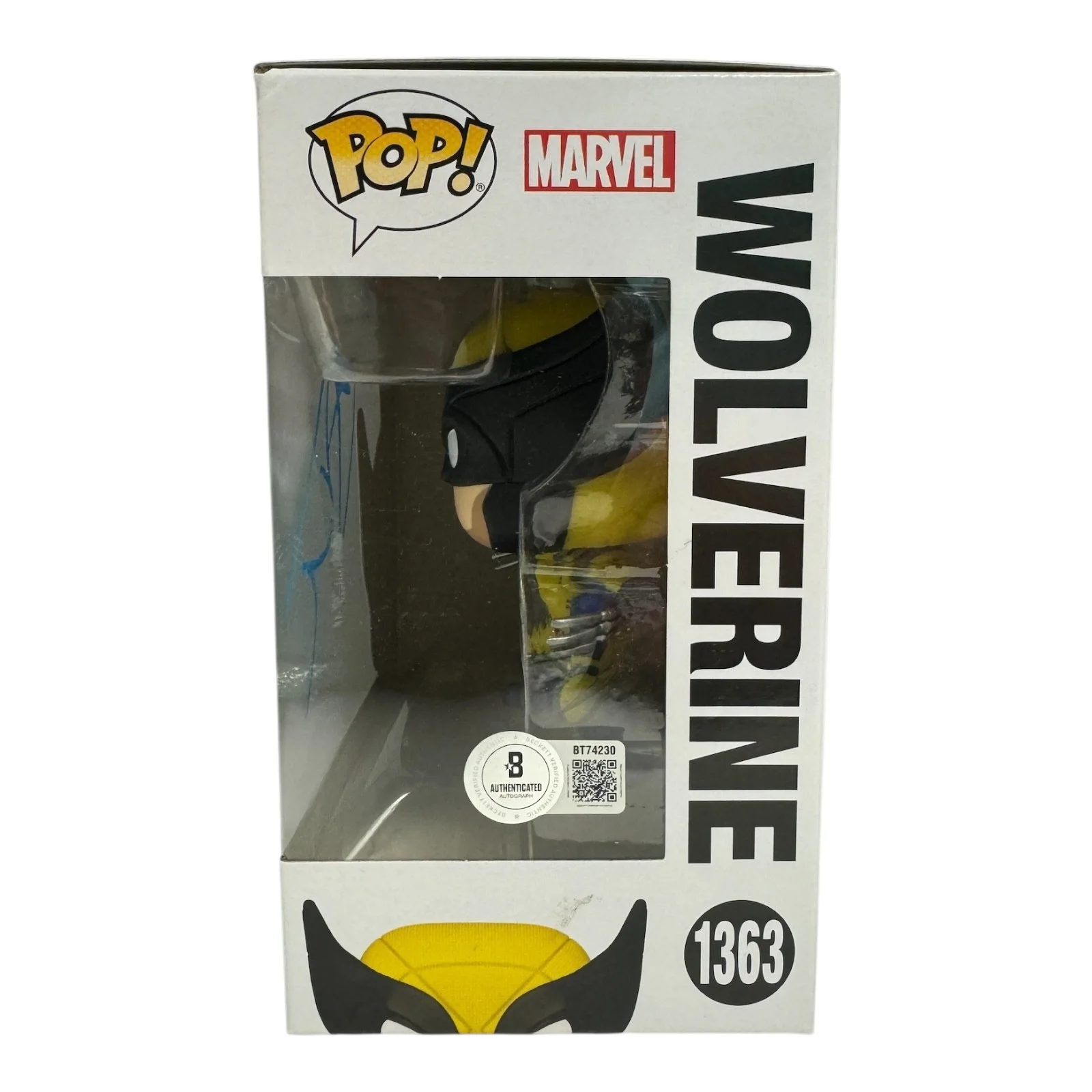 HUGH JACKMAN — HUGH JACKMAN SIGNED AUTOGRAPH DEADPOOL FUNKO POP 1363 BECKETT BAS WOLVERINE, image 2